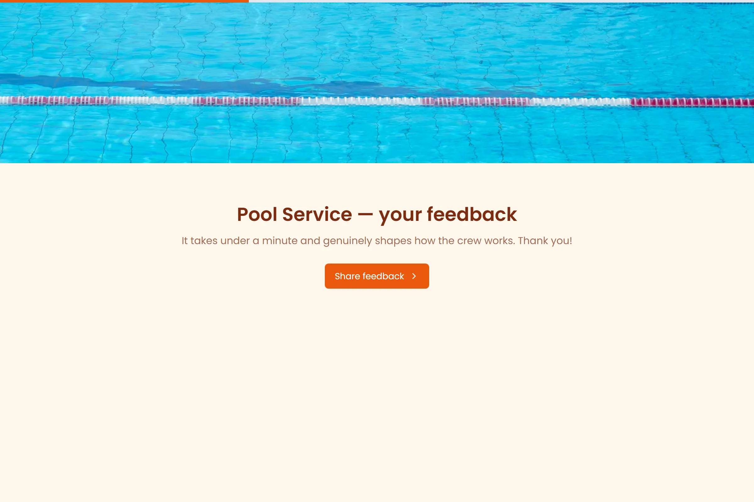Pool Service Satisfaction Survey template preview