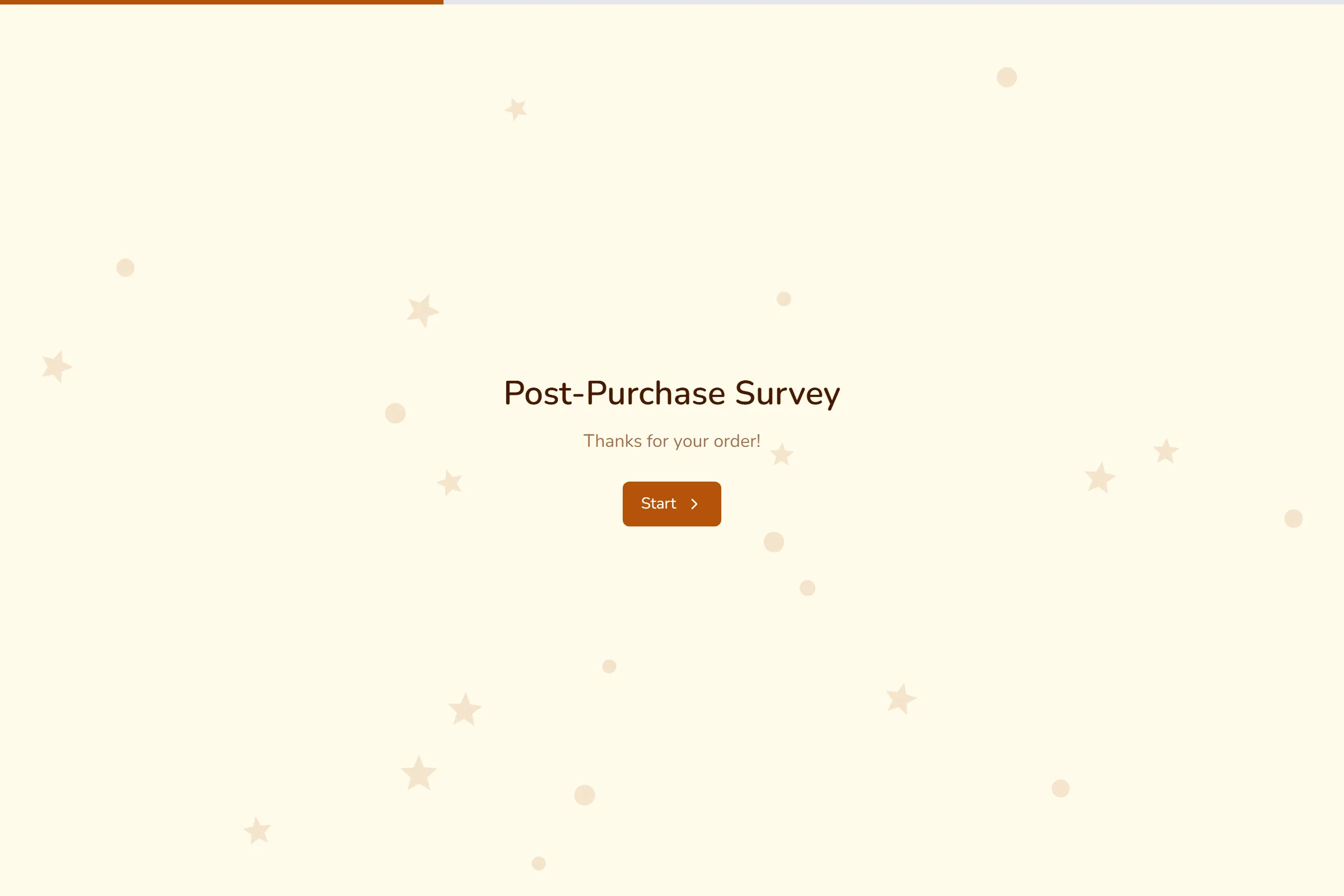 Post-Purchase Survey template preview