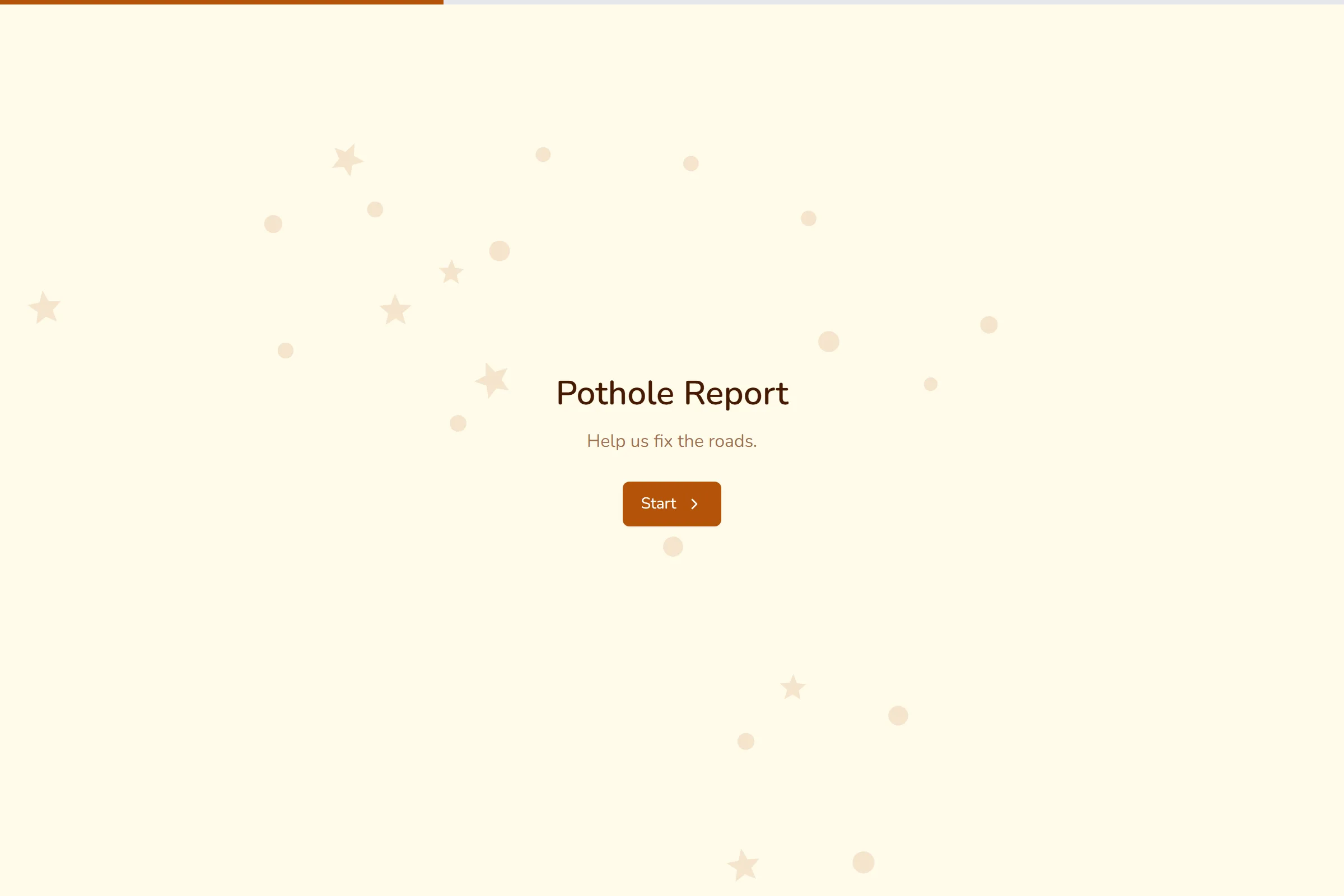 Pothole Report template preview
