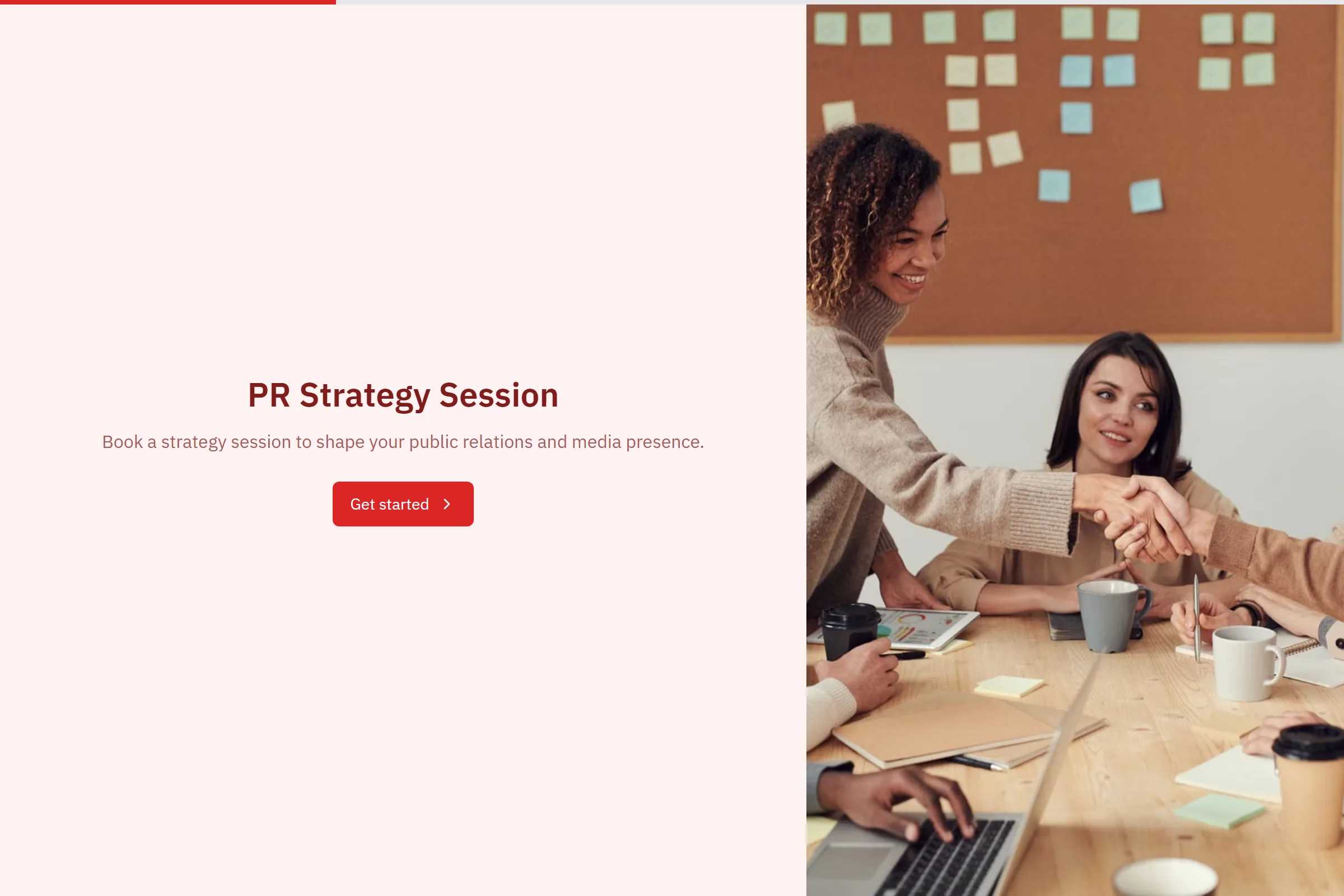 PR Strategy Session template preview