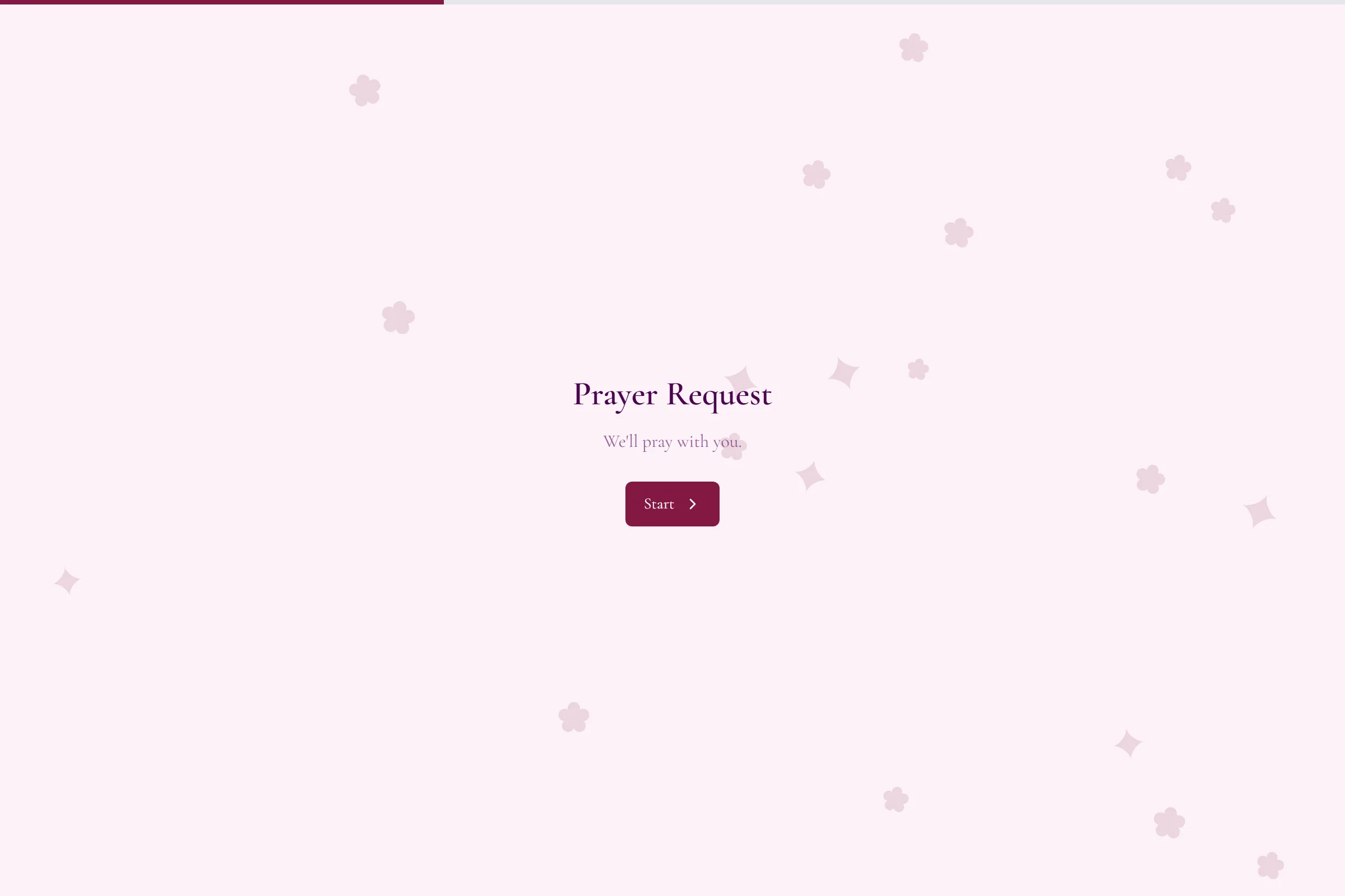 Prayer Request template preview