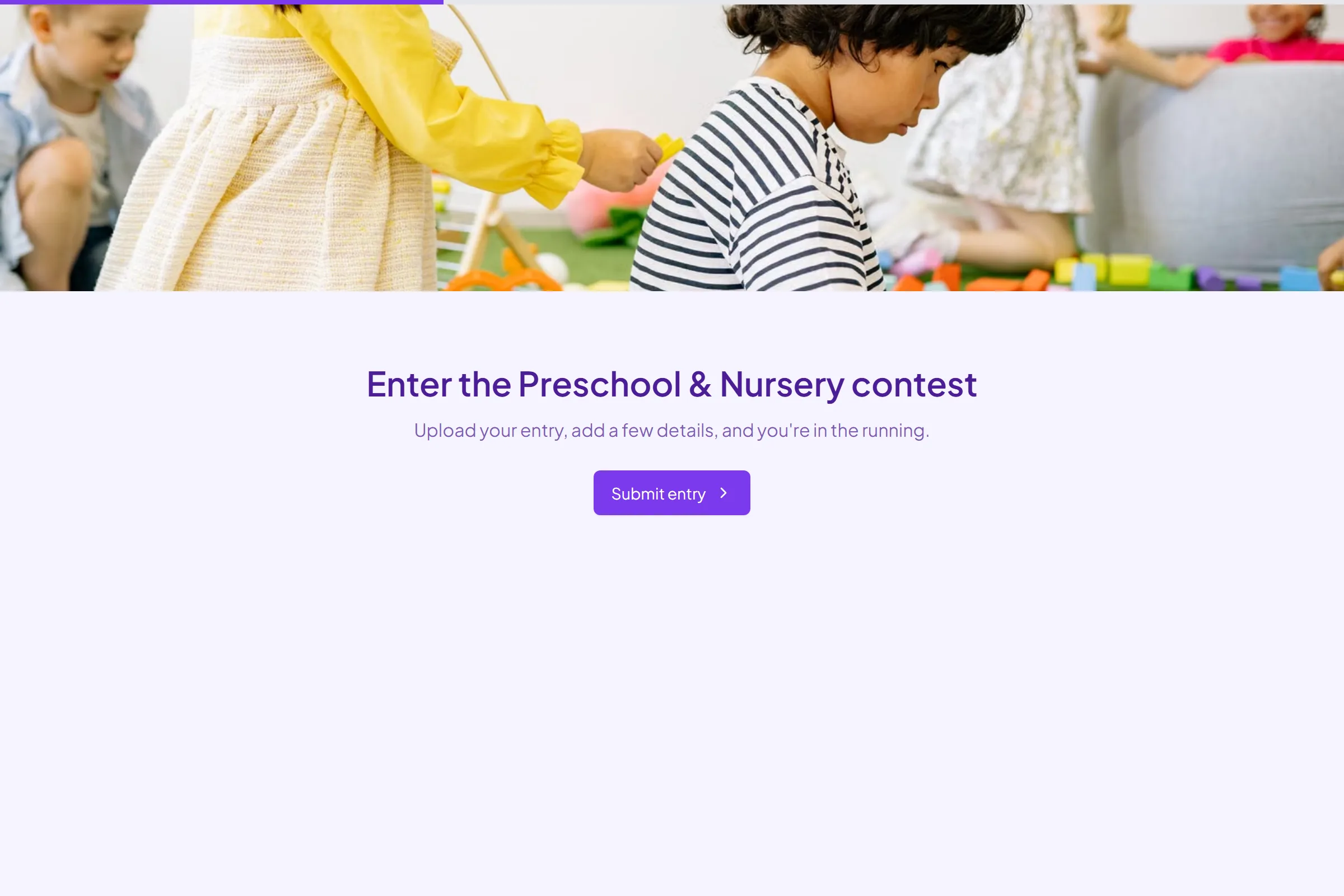 Preschool & Nursery Photo Contest Entry template preview
