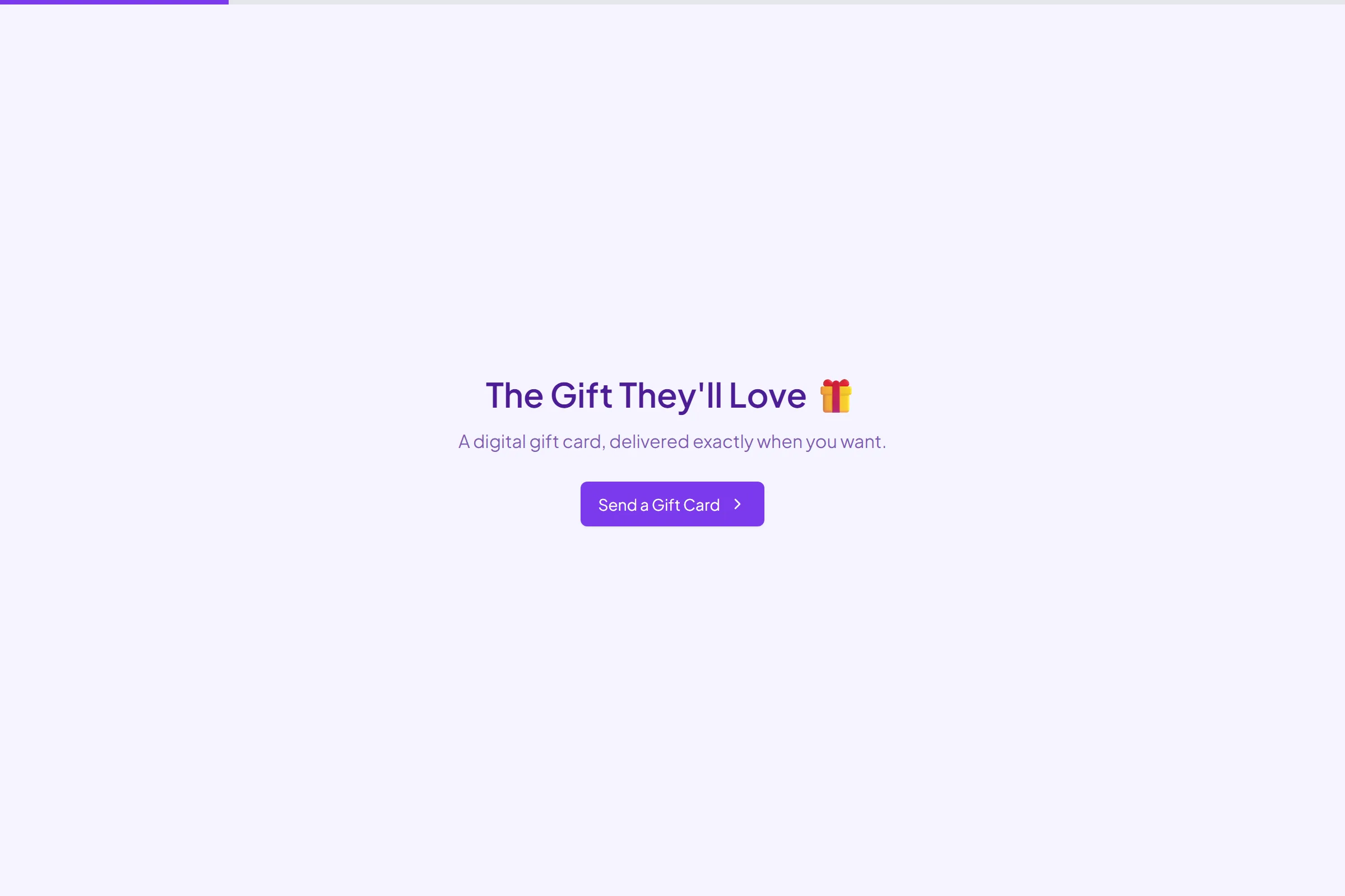 Present Perfect Gift Card template preview