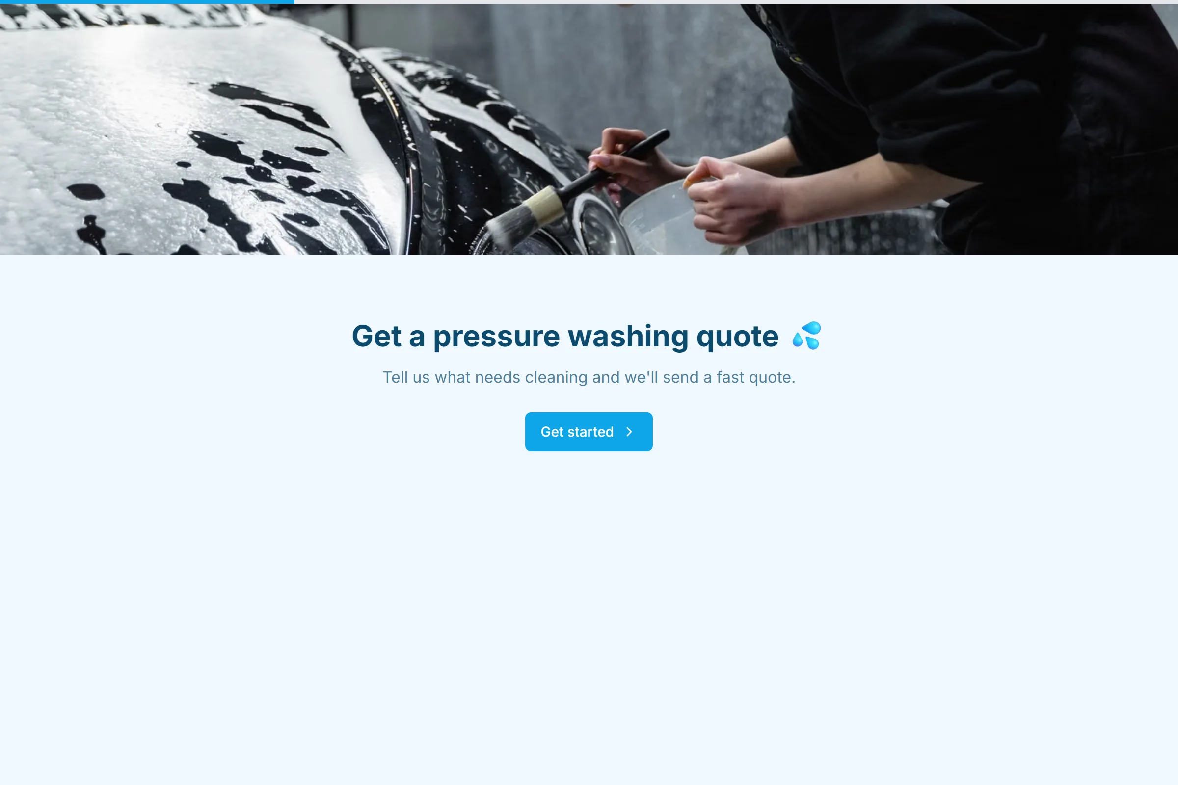 Pressure Washing Quote template preview