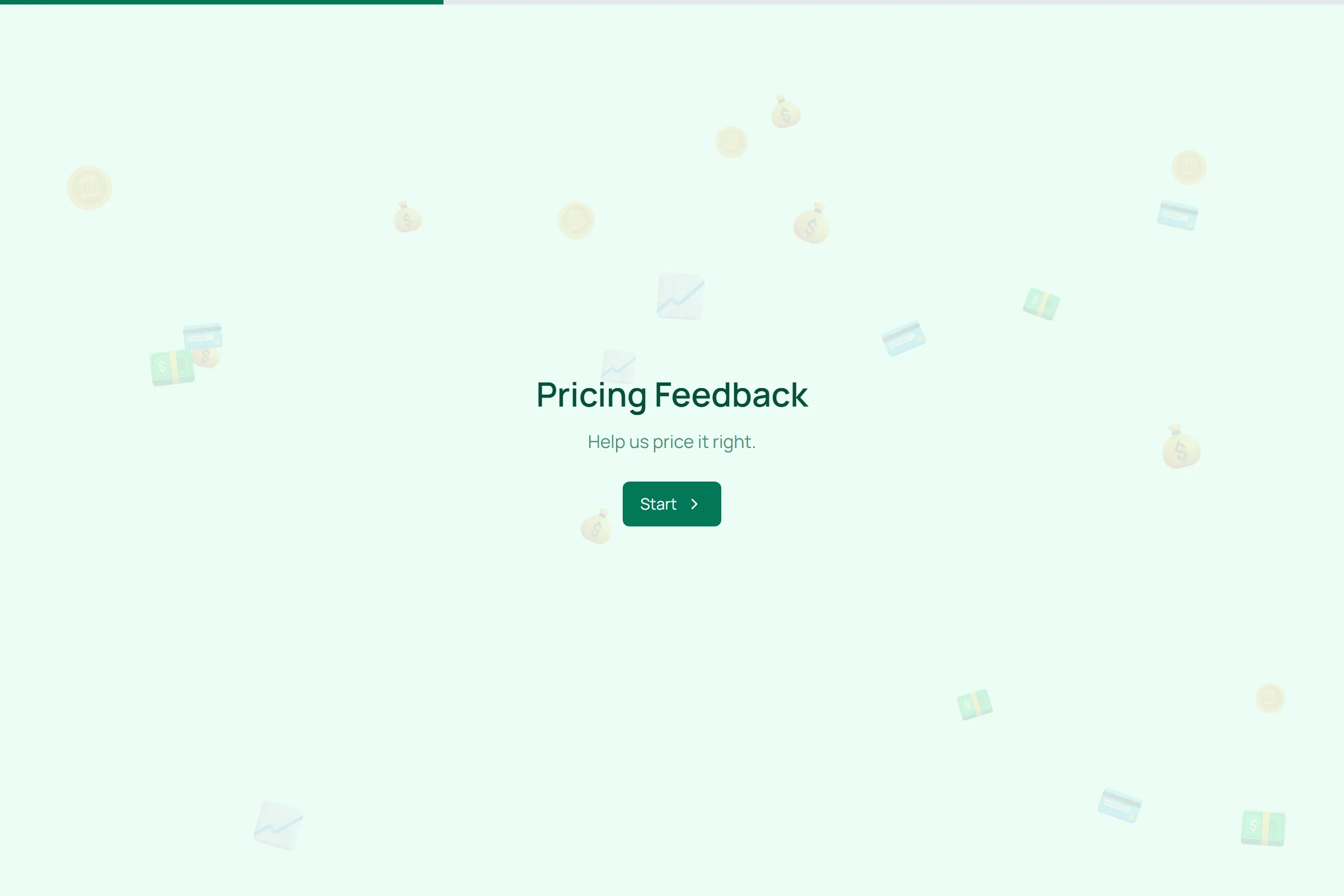 Pricing Feedback template preview