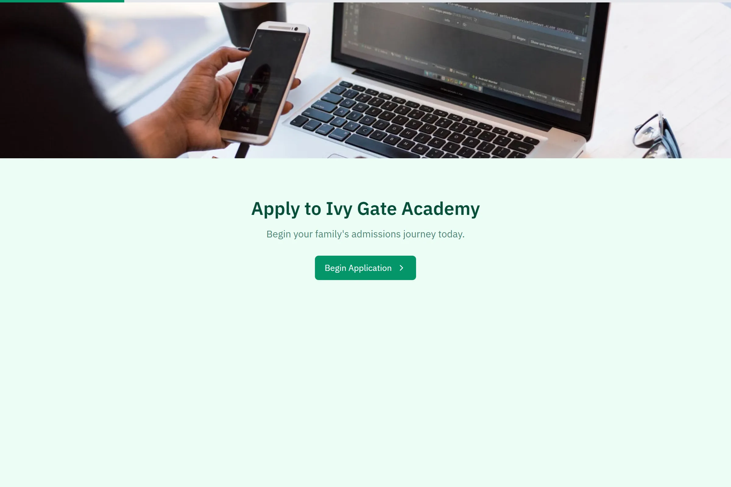 Private Academy Admission Application template preview
