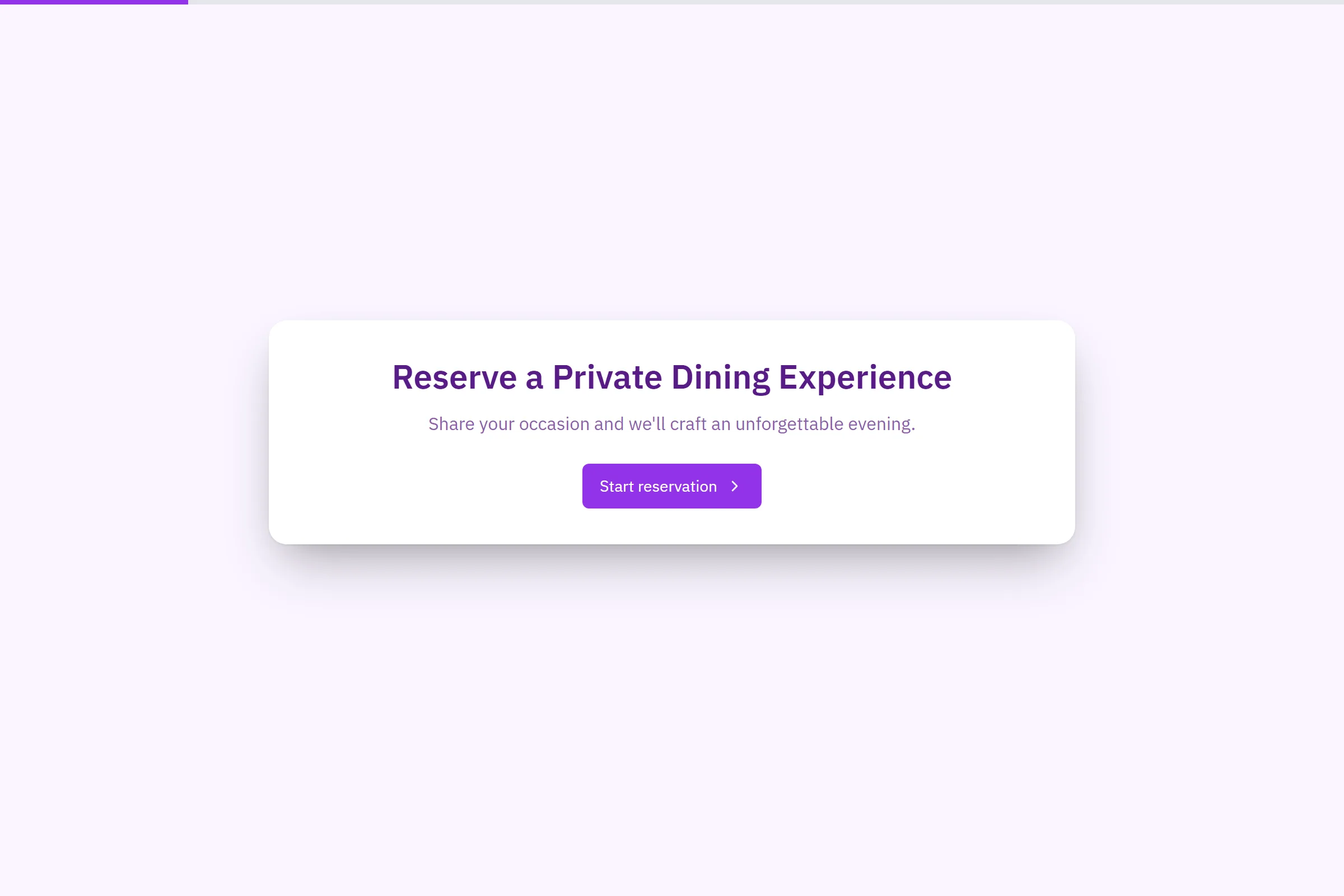 Private Dining & Event Booking template preview