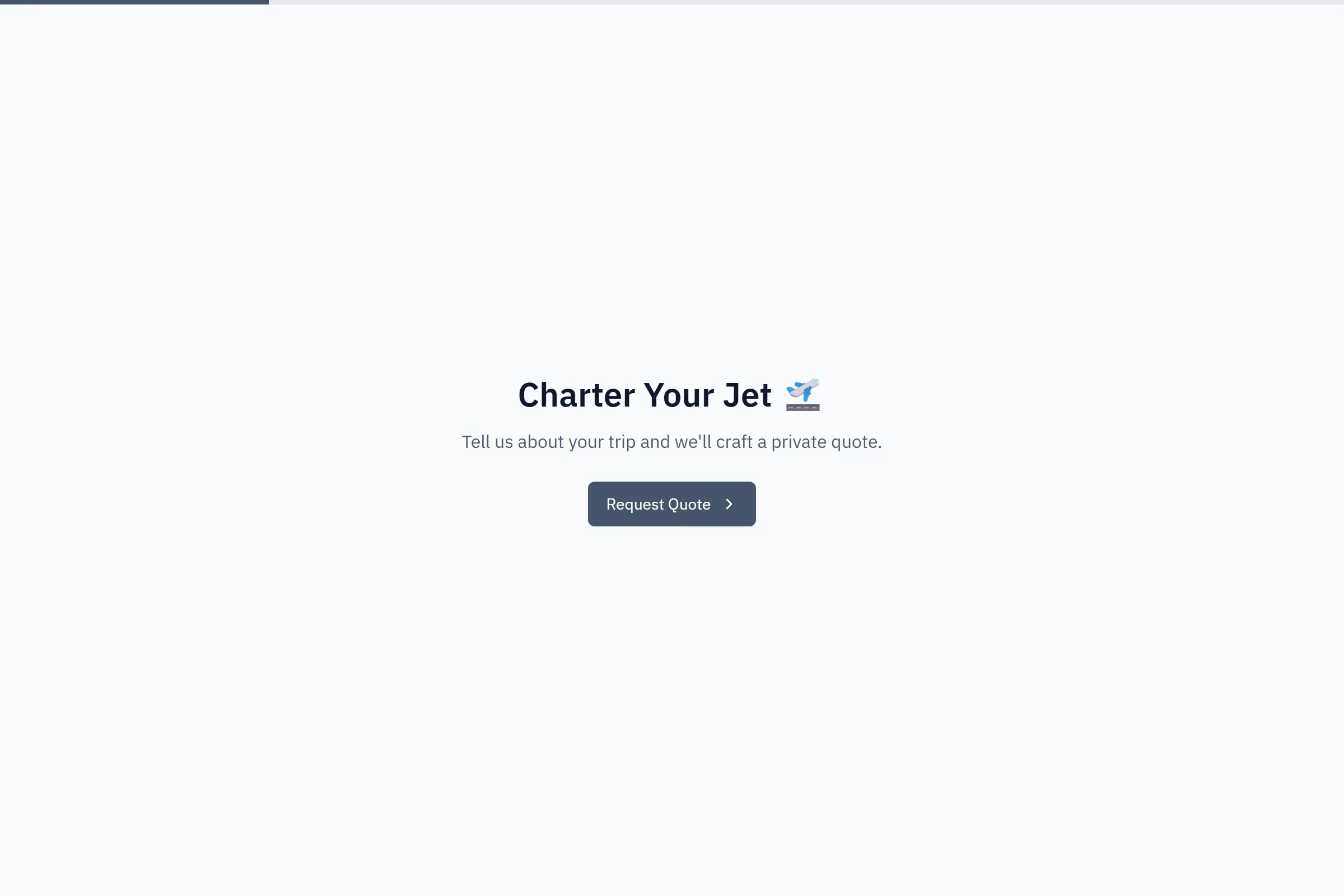 Private Jet Charter Inquiry template preview