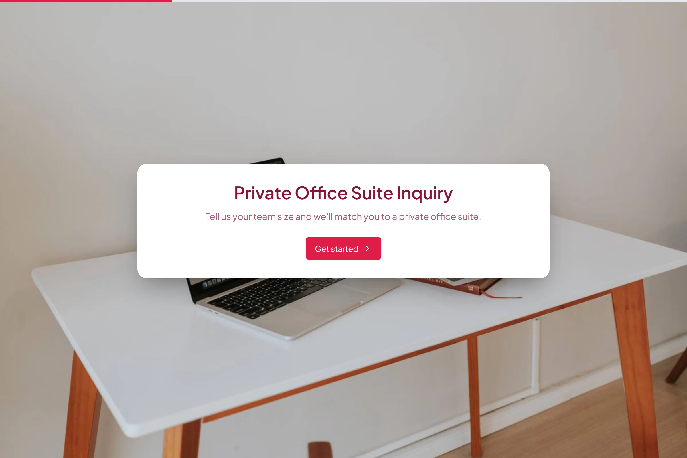Private Office Suite Inquiry template preview