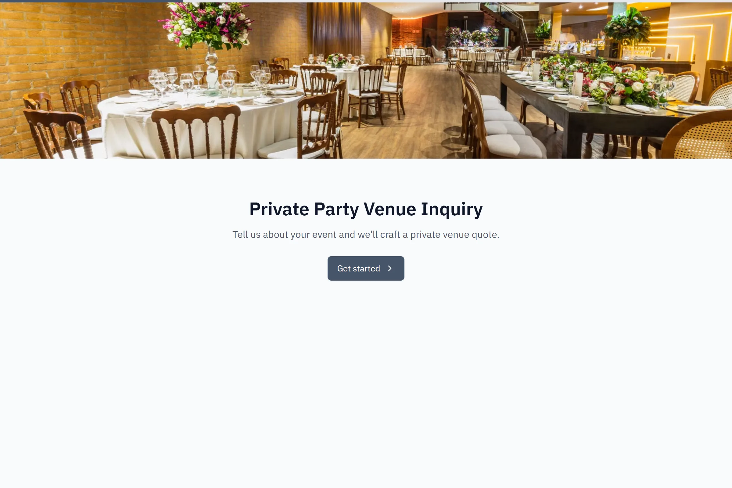 Private Party Venue Inquiry template preview