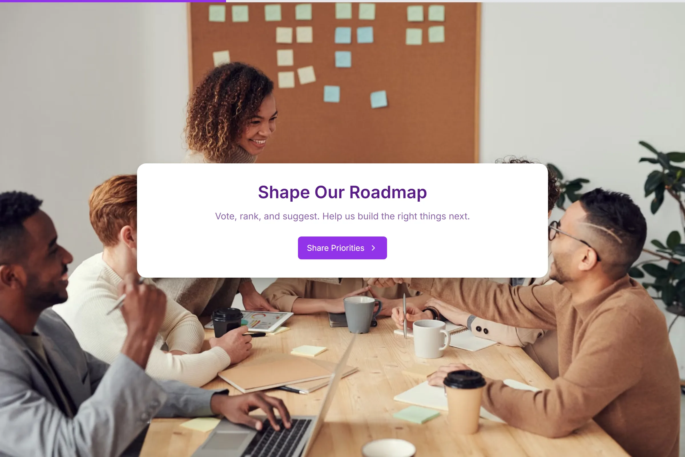 Product Feature Request Board template preview