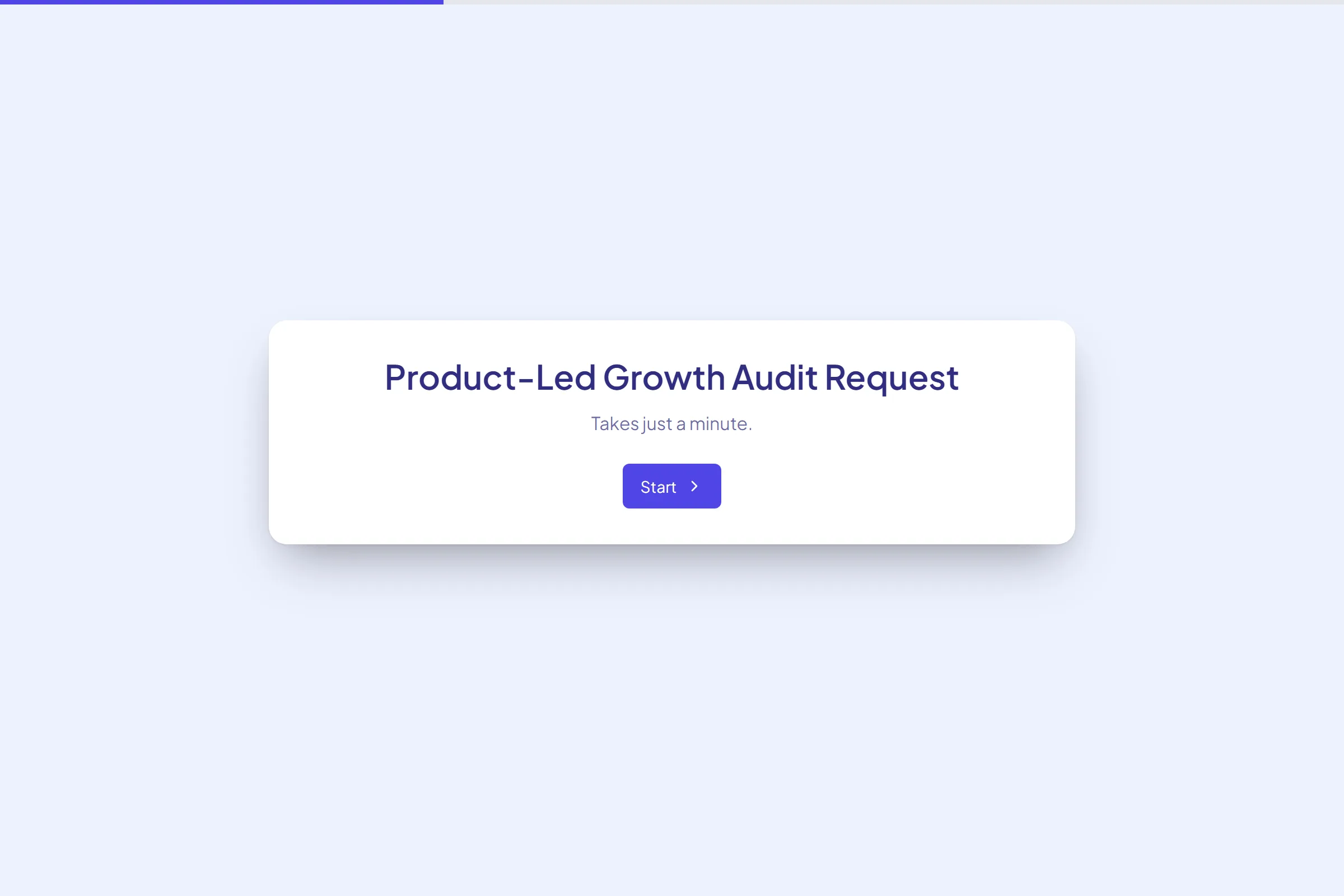 Product-Led Growth Audit Request template preview
