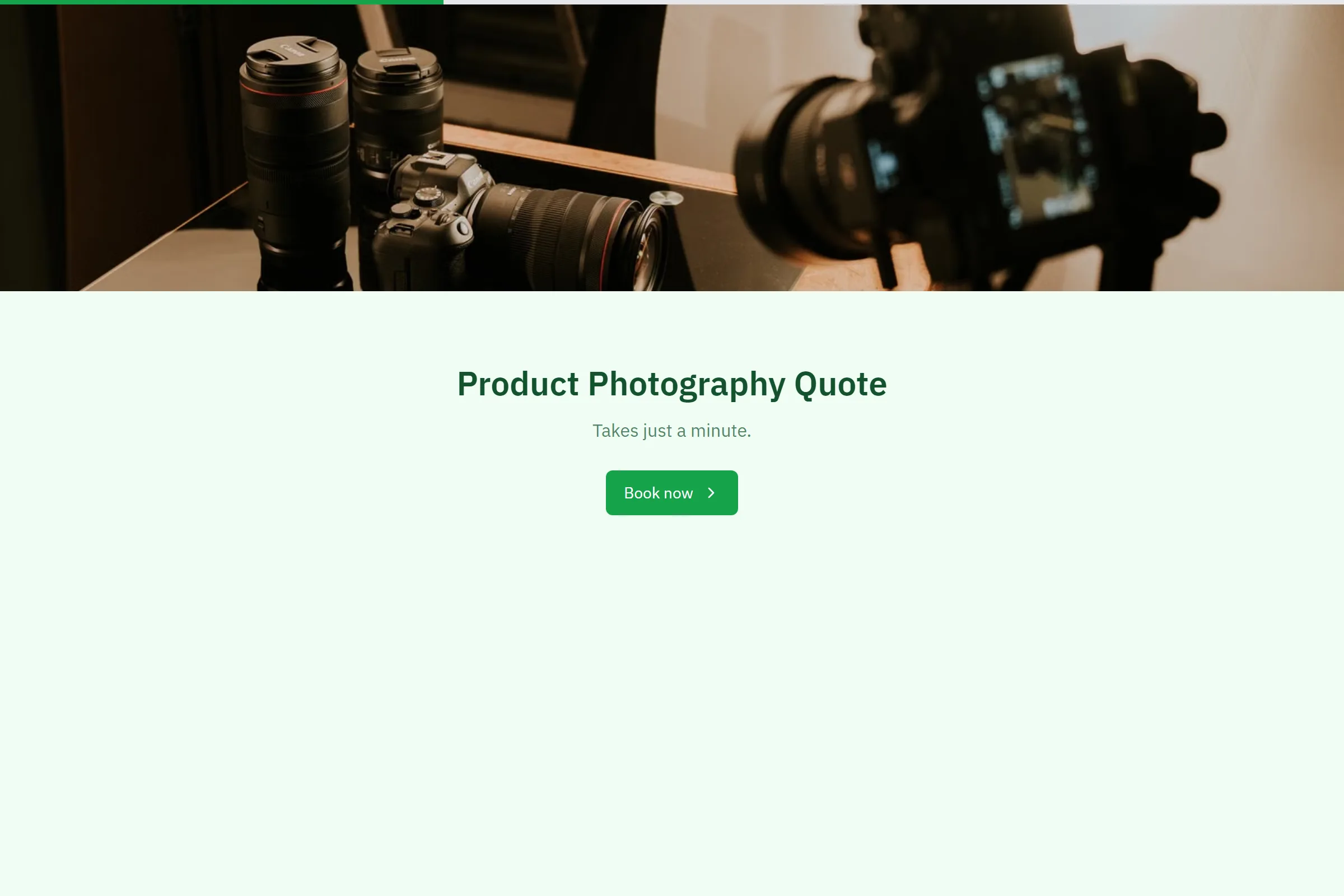 Product Photography Quote template preview