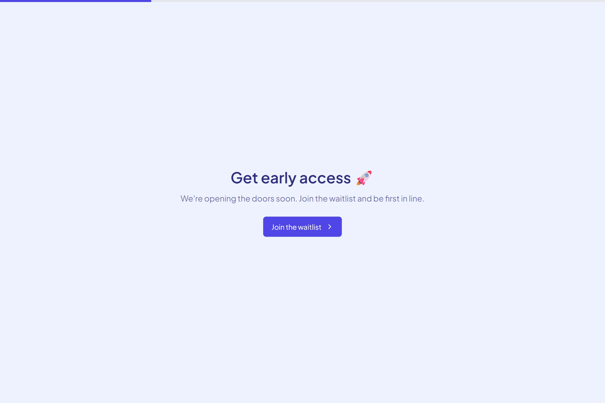 Product Waitlist template preview