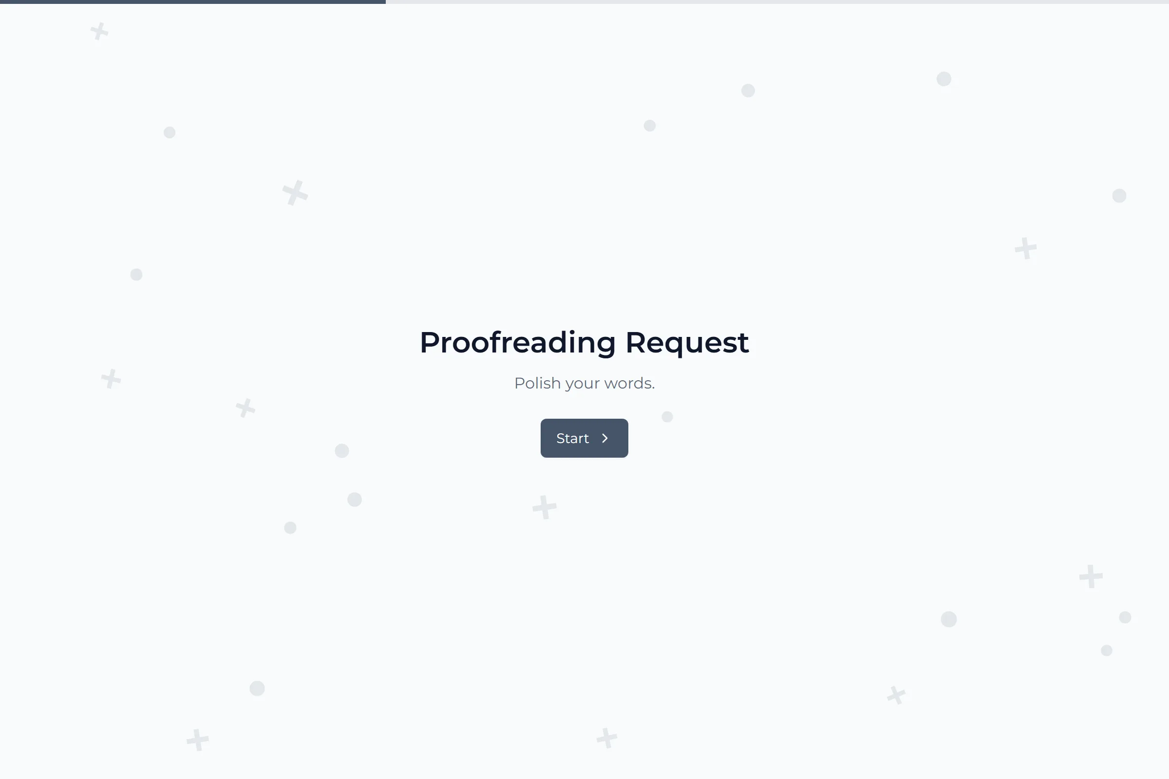 Proofreading Request template preview