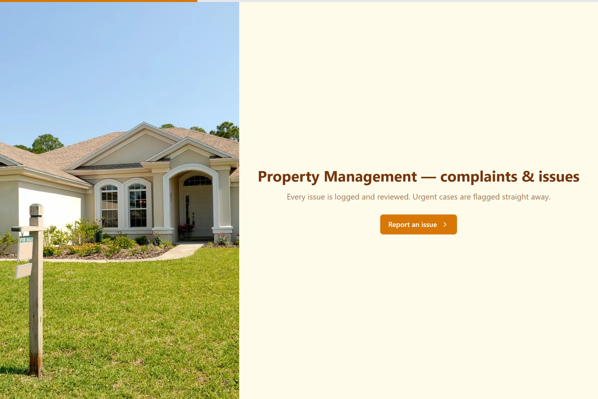 Property Management Complaint / Issue Form template preview