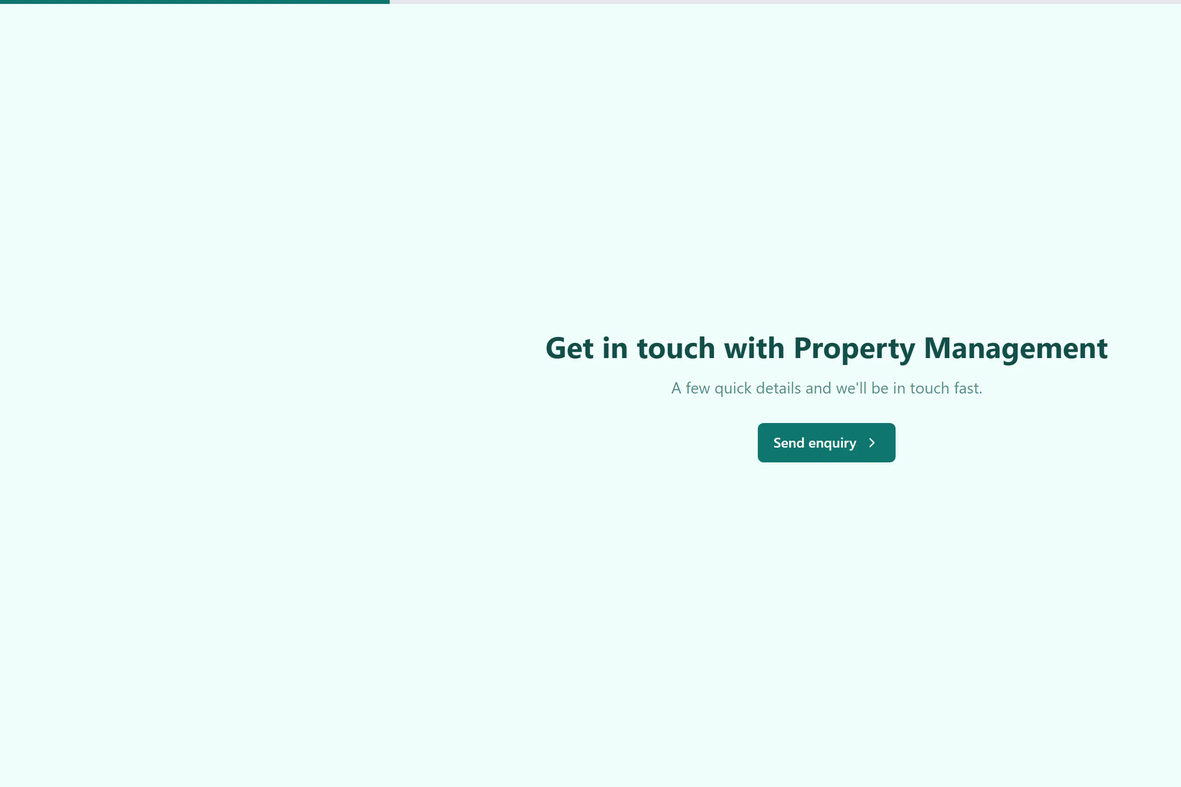 Property Management Enquiry template preview
