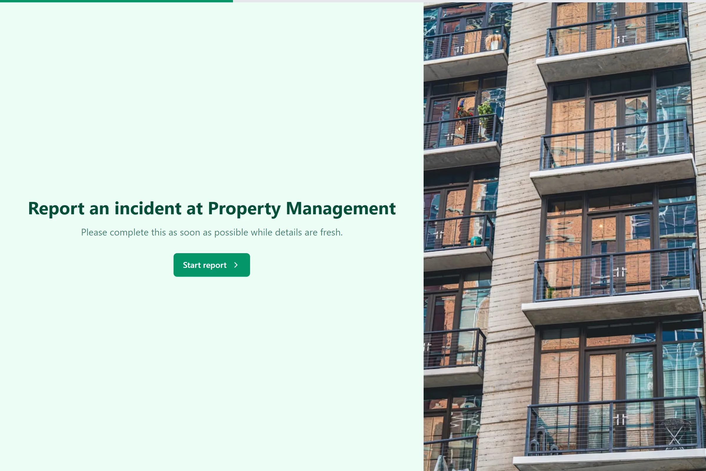 Property Management Incident Report template preview