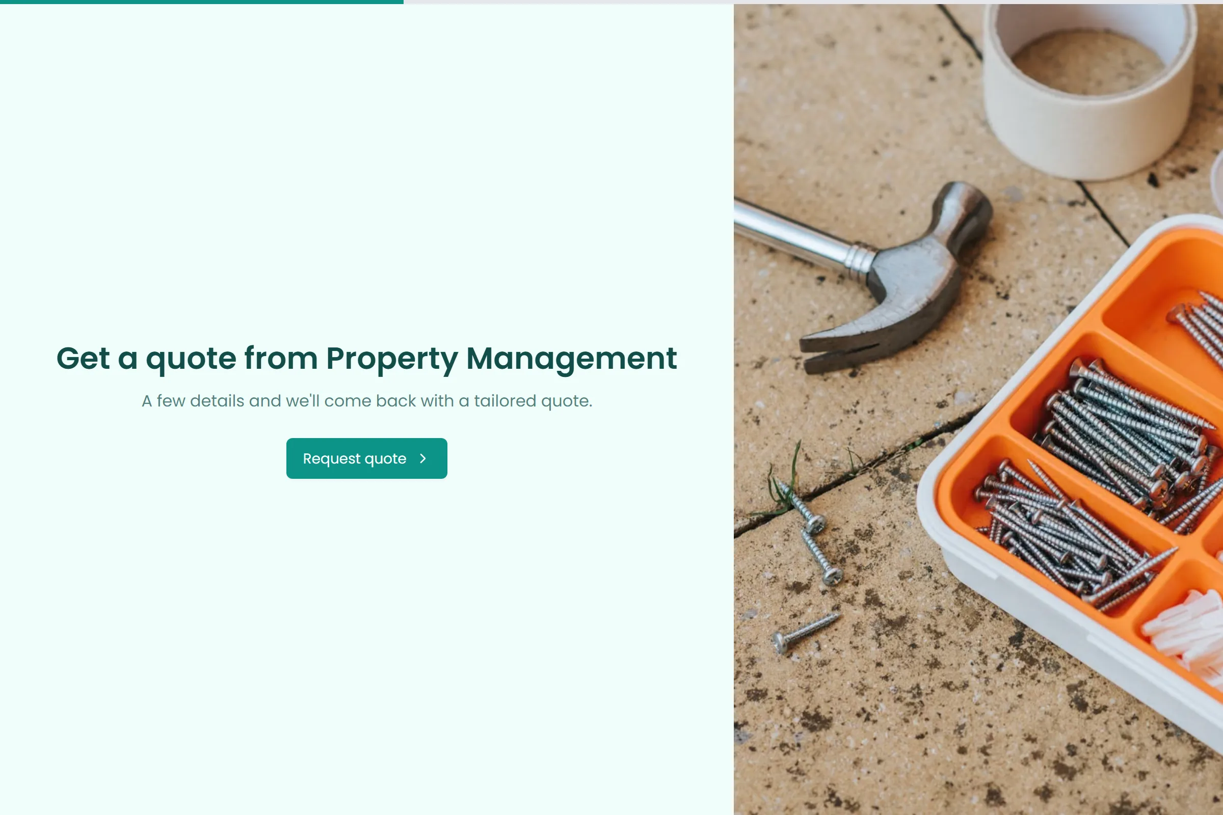 Property Management Maintenance Request template preview