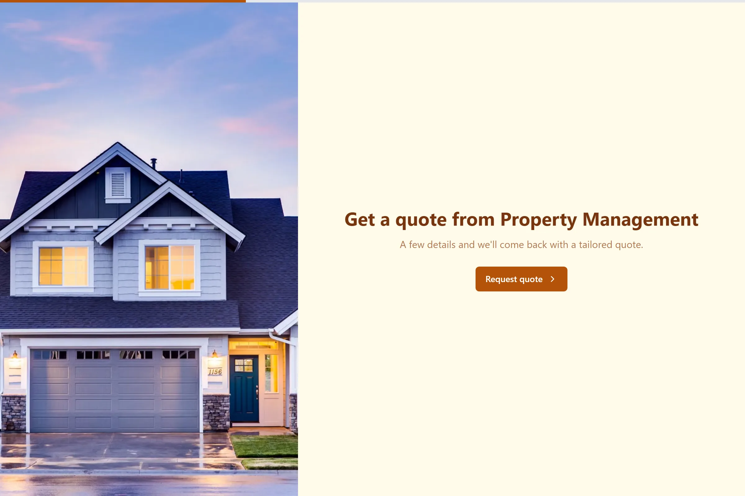 Property Management Site Survey Request template preview