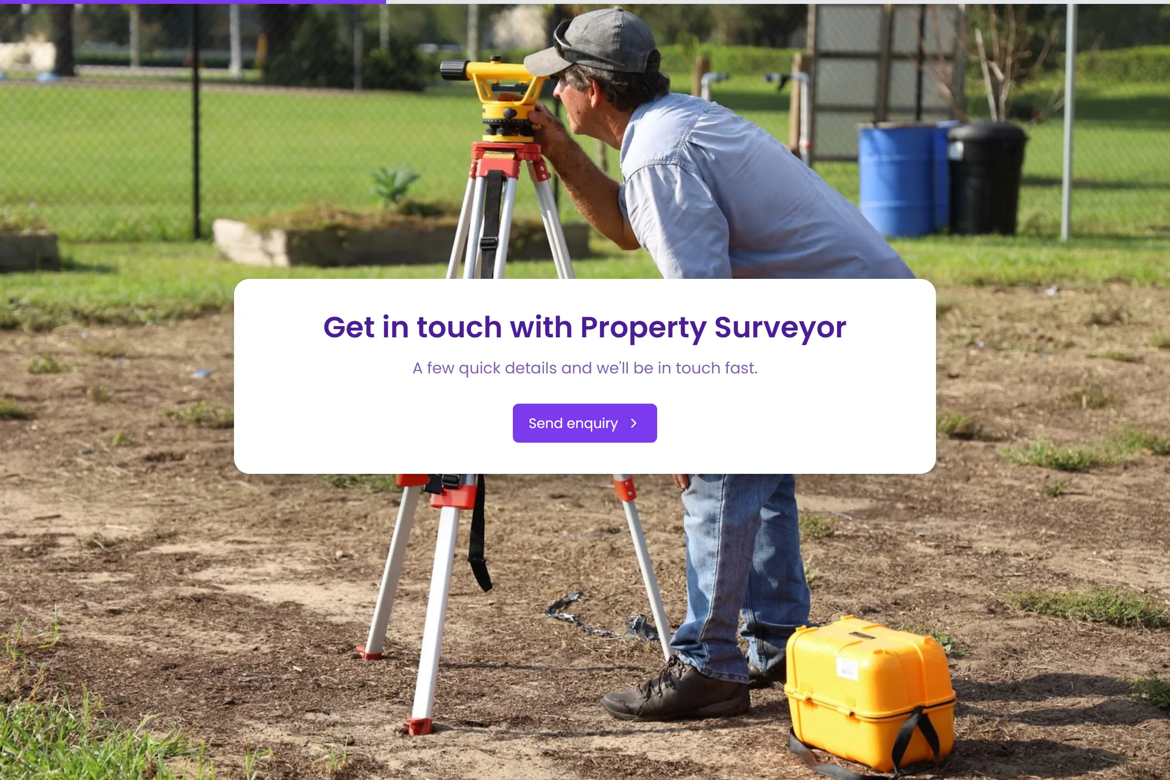 Property Surveyor Enquiry template preview