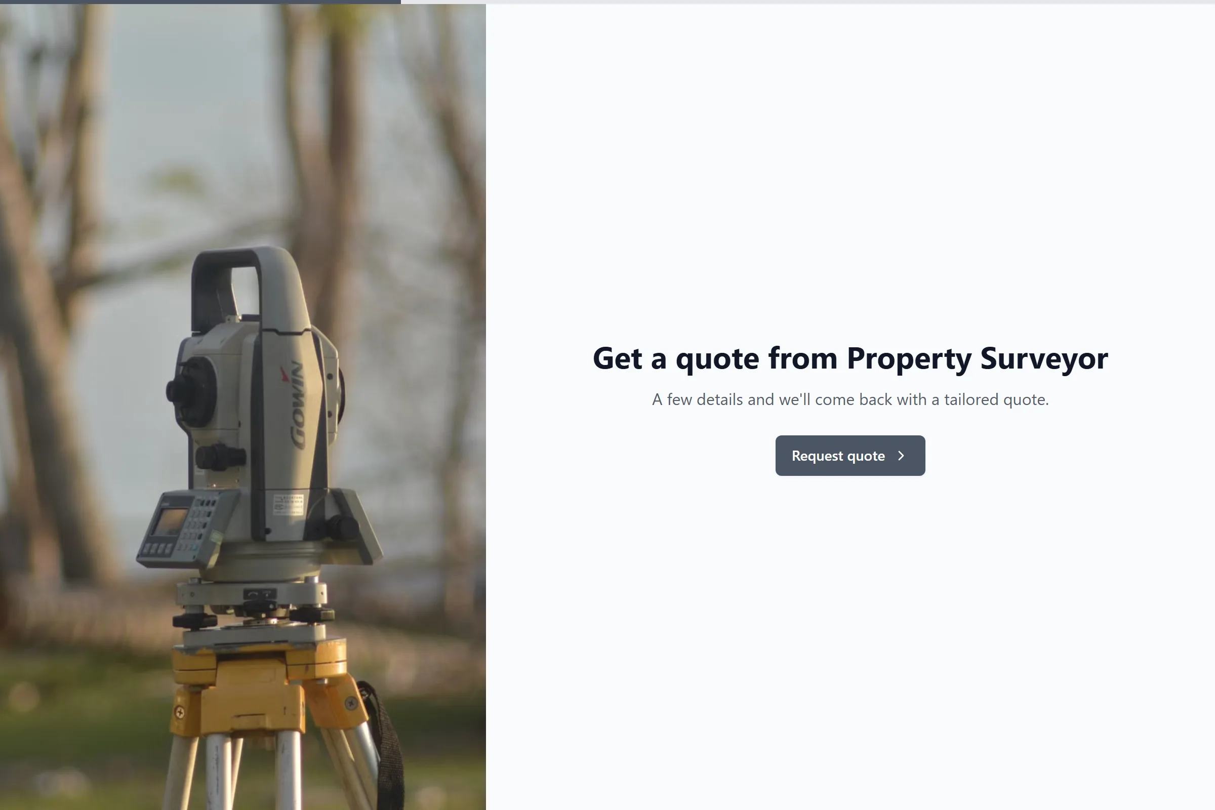 Property Surveyor Site Survey Request template preview