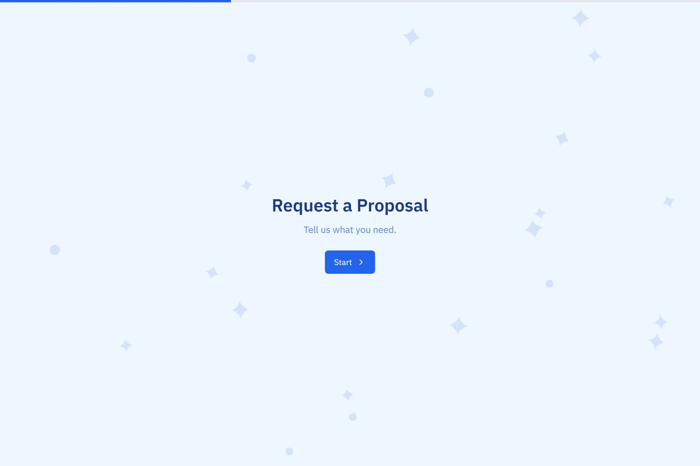 Request a Proposal template preview