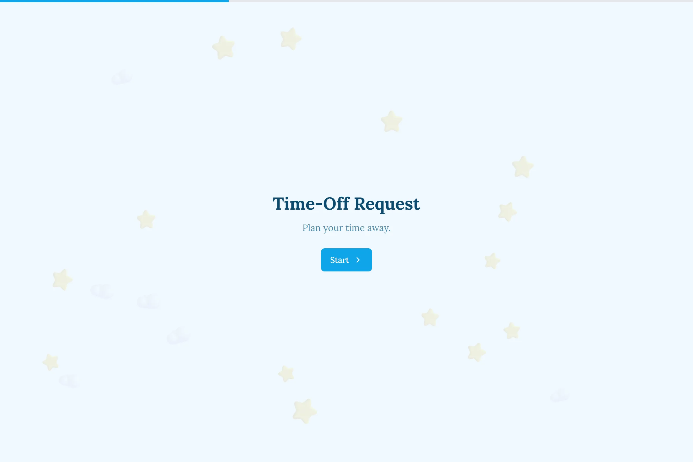 Time-Off Request template preview