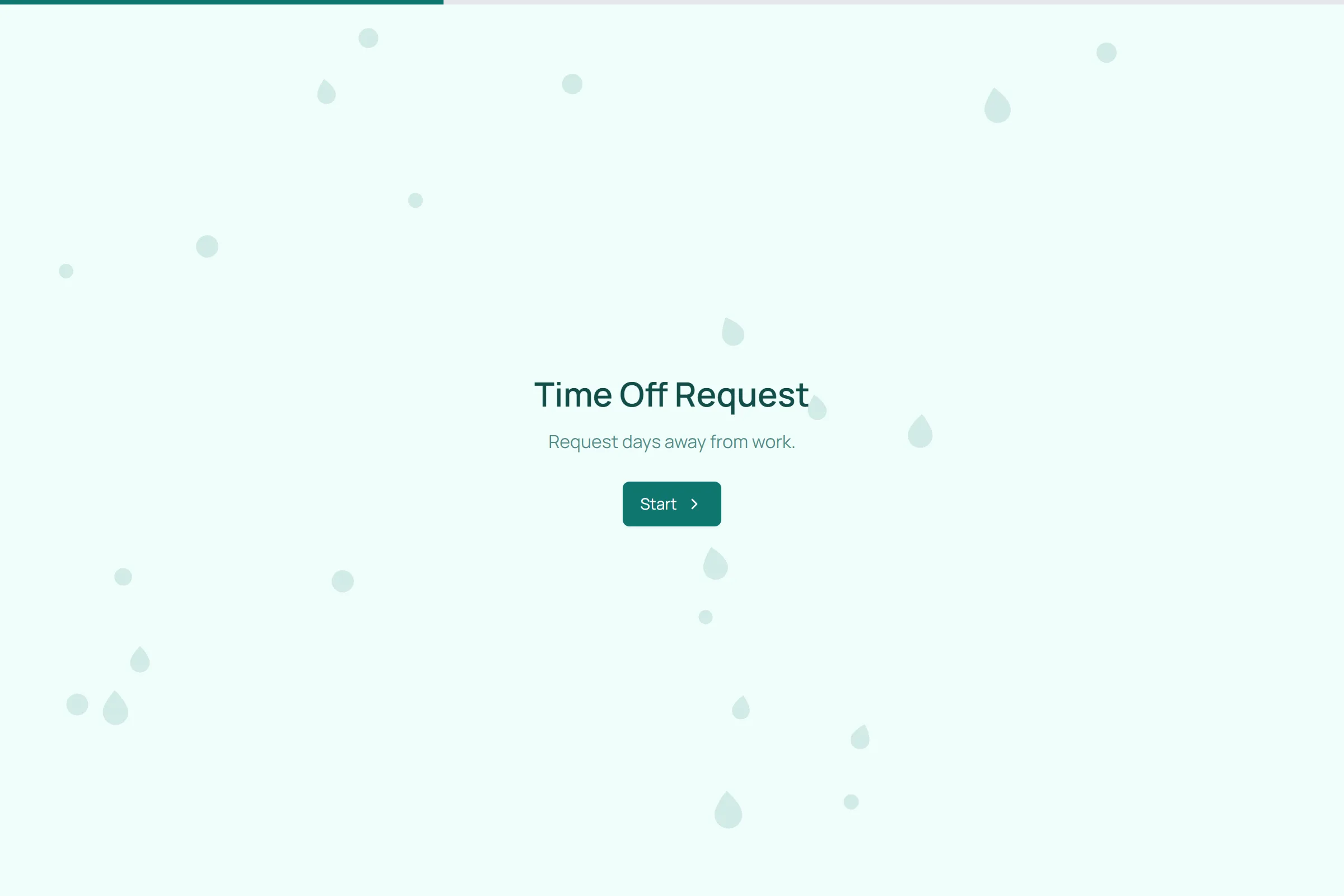 Time Off Request template preview