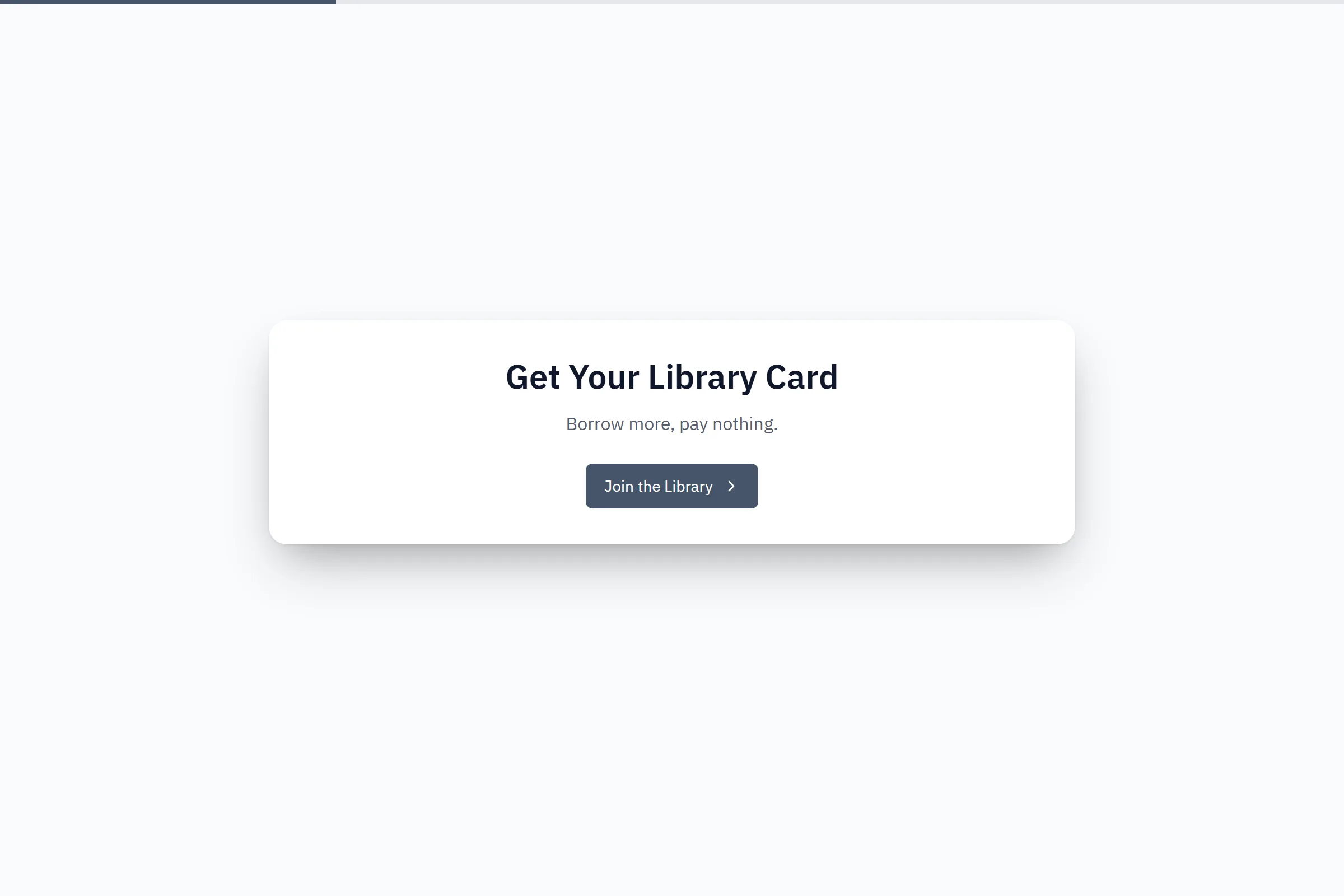 Public Library Membership Signup template preview