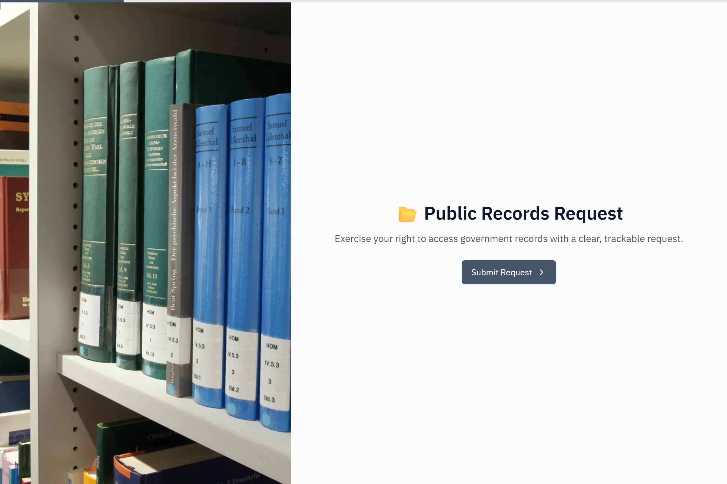 Public Records (FOIA) Request template preview
