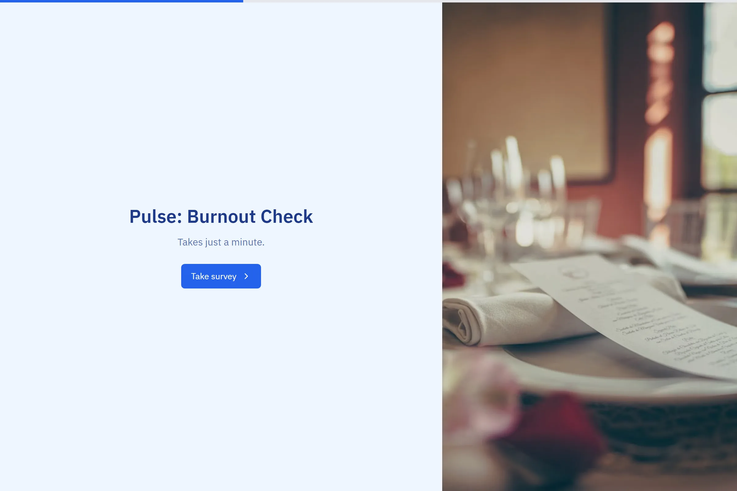 Pulse: Burnout Check template preview