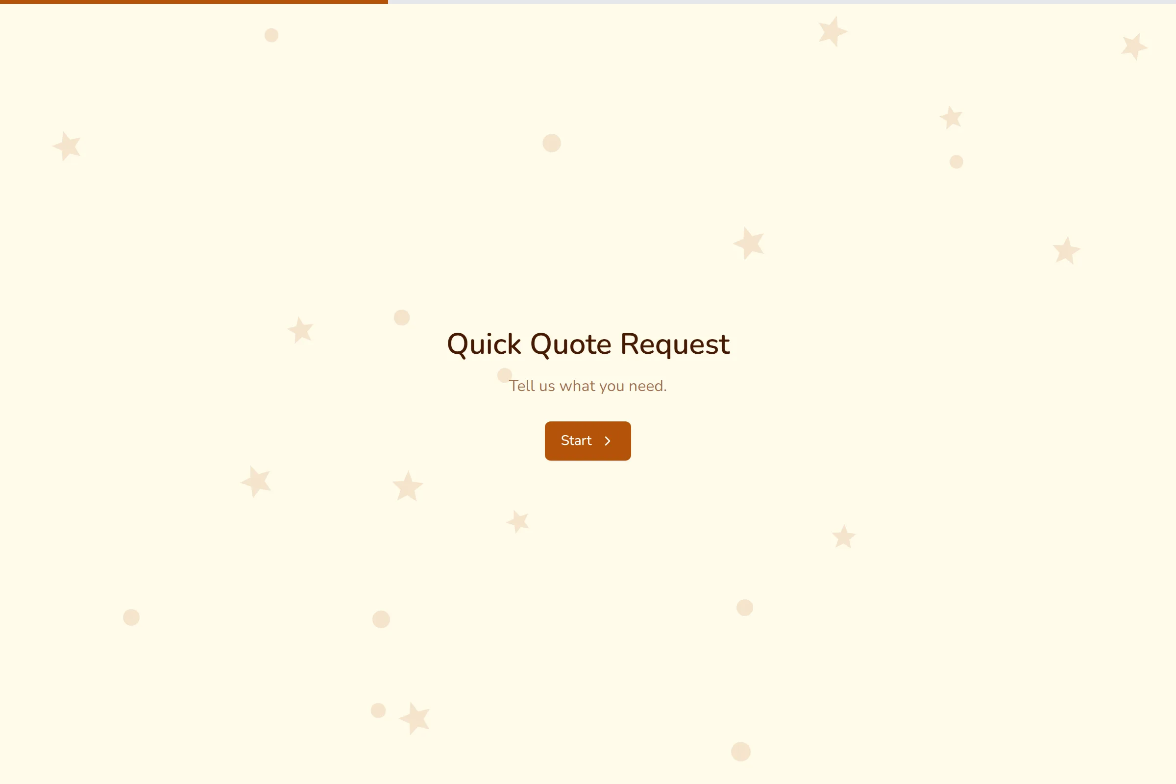 Quick Quote Request template preview