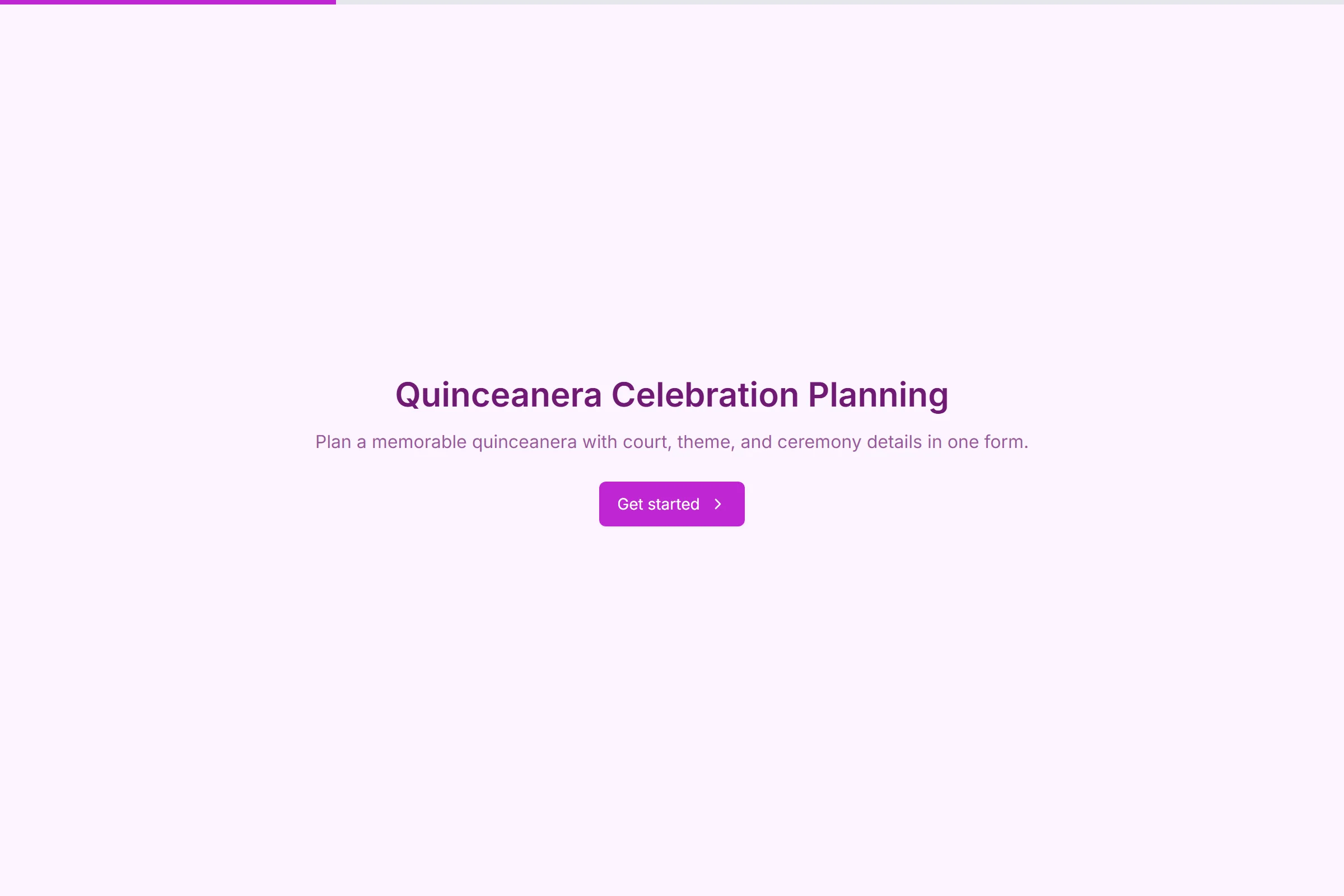 Quinceanera Celebration Planning template preview