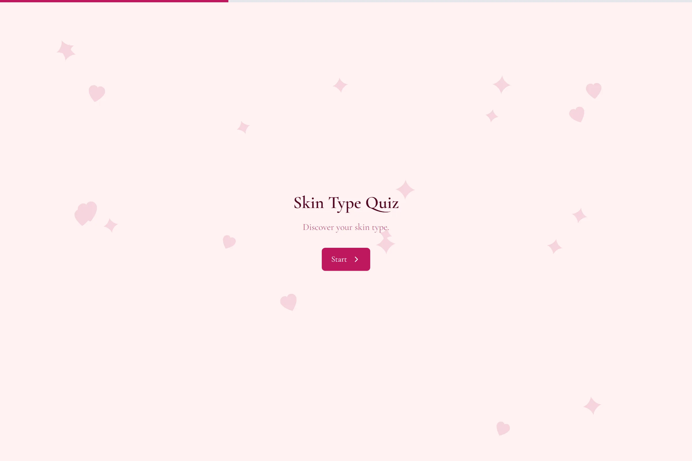 Skin Type Quiz template preview