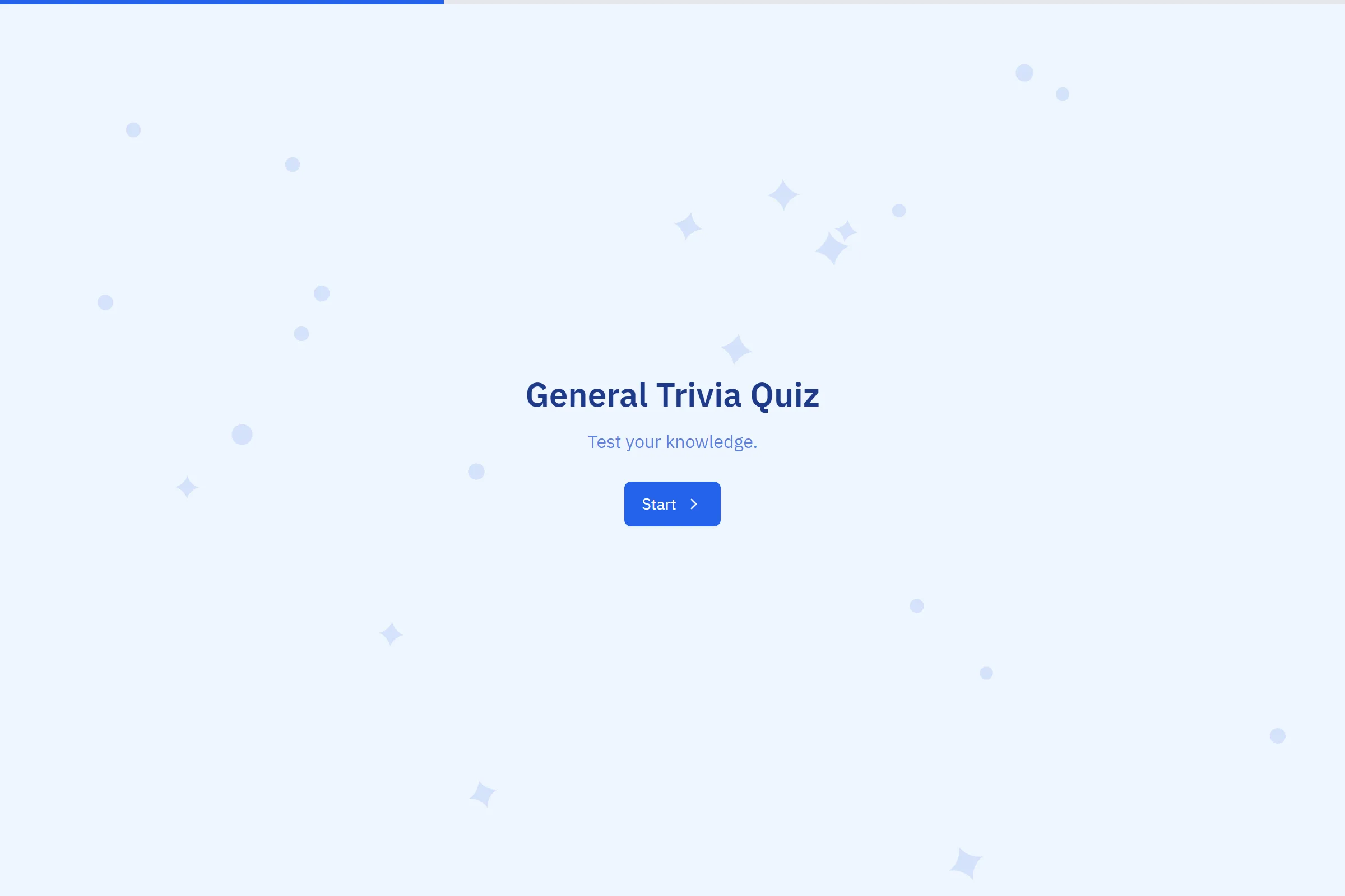 General Trivia Quiz template preview