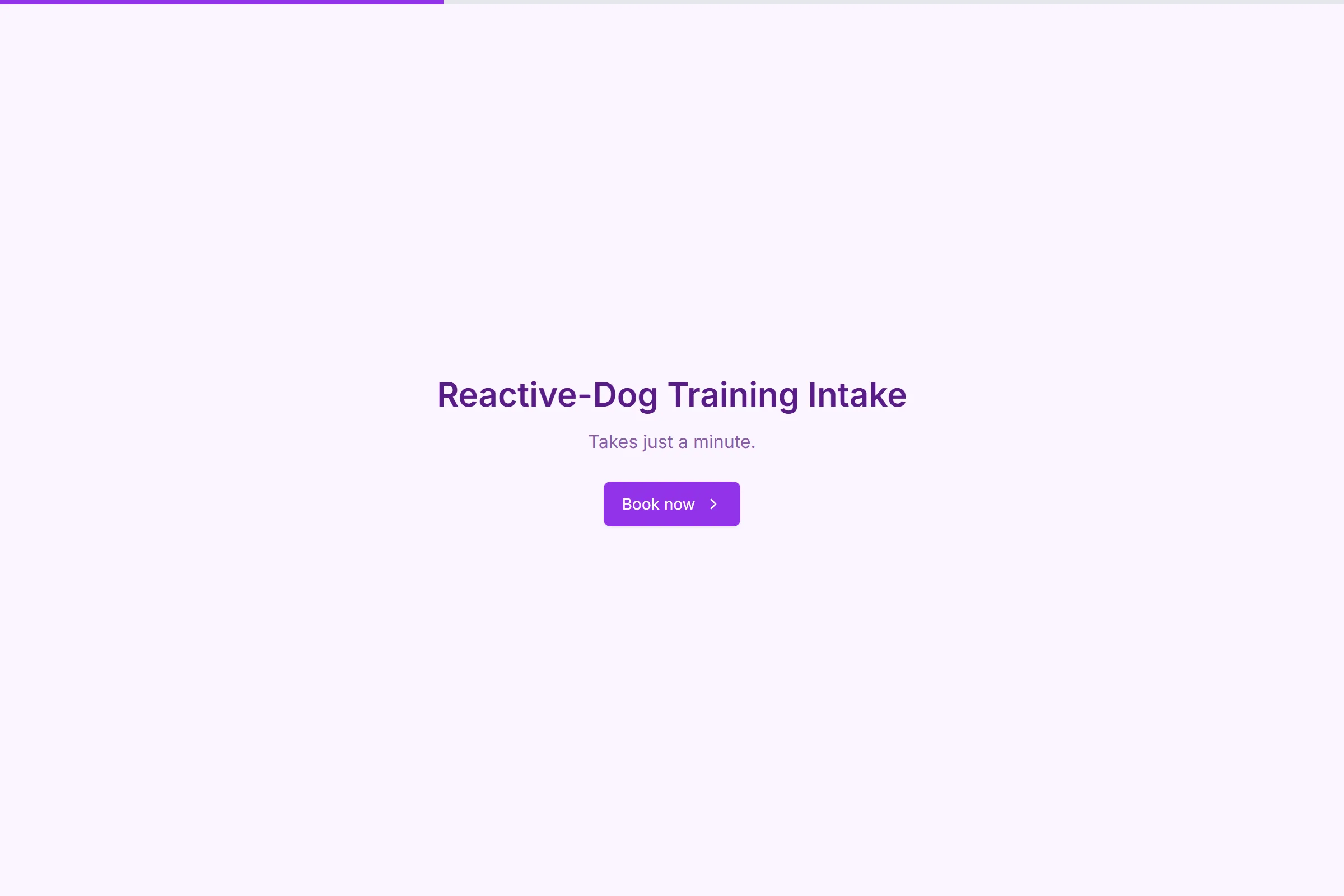 Reactive-Dog Training Intake template preview