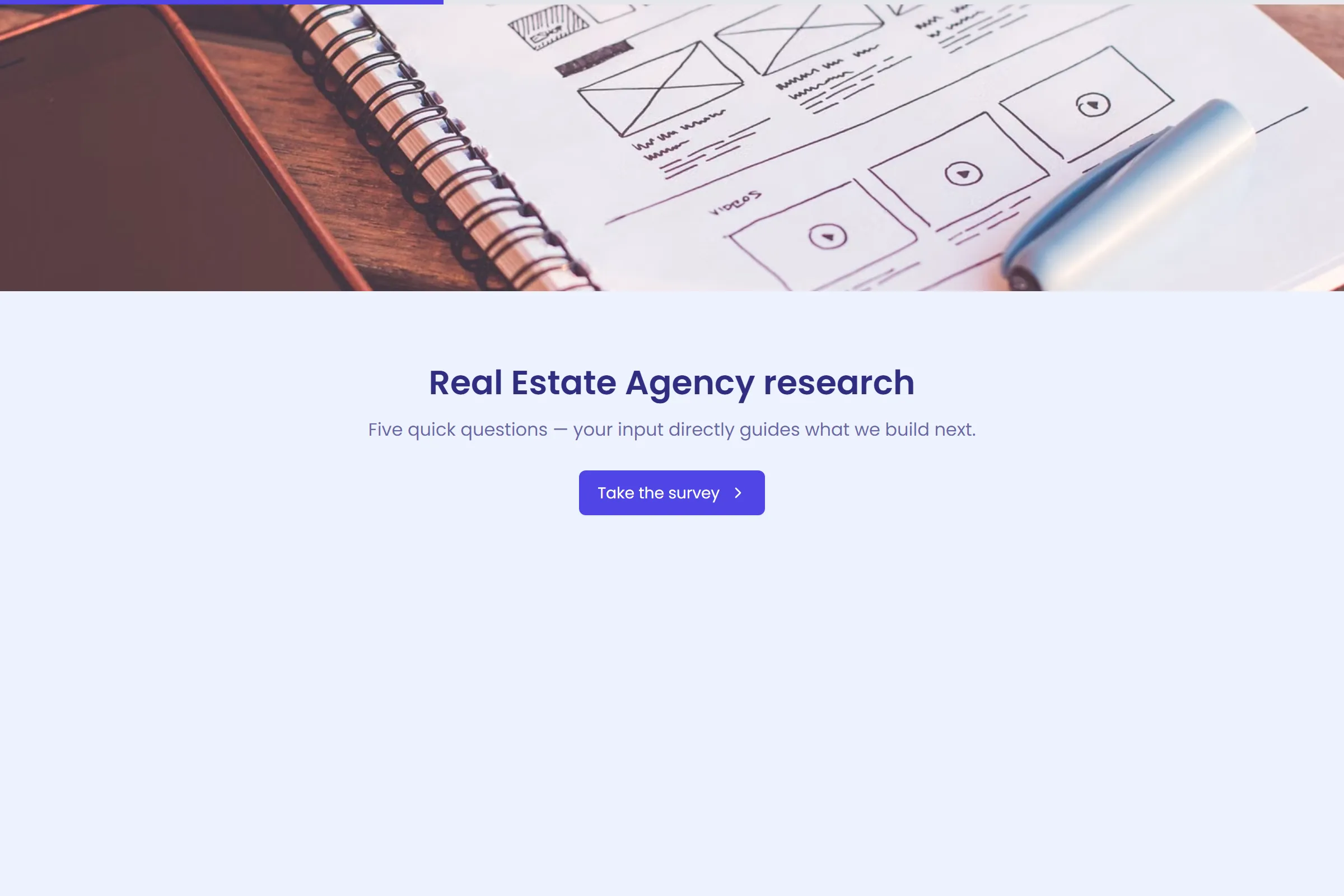 Real Estate Agency Market Research Survey template preview