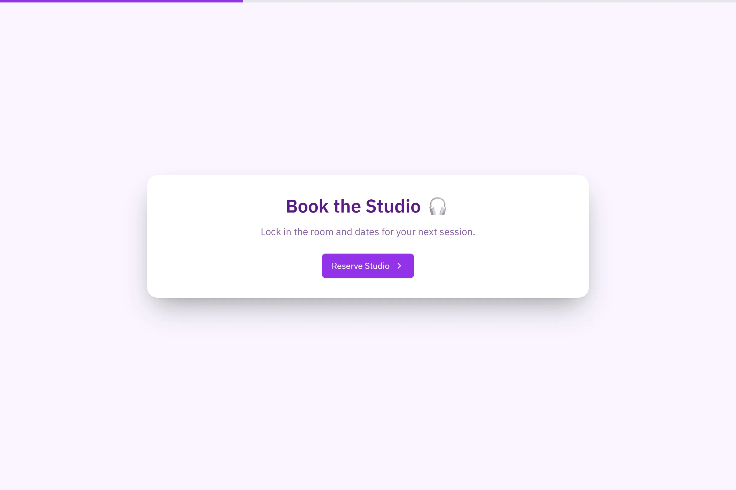 Recording Studio Rental Booking template preview