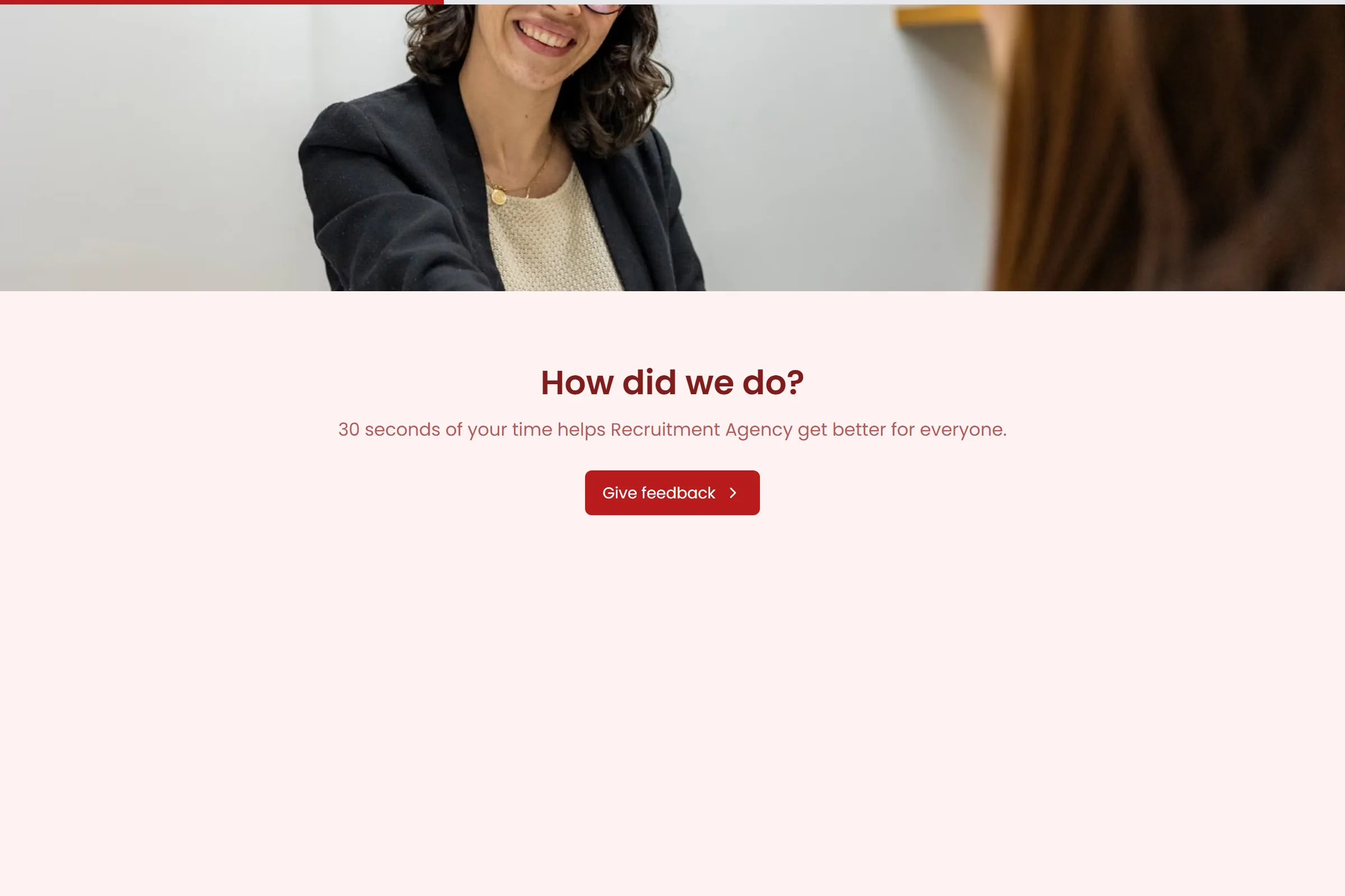 Recruitment Agency Quick Feedback template preview