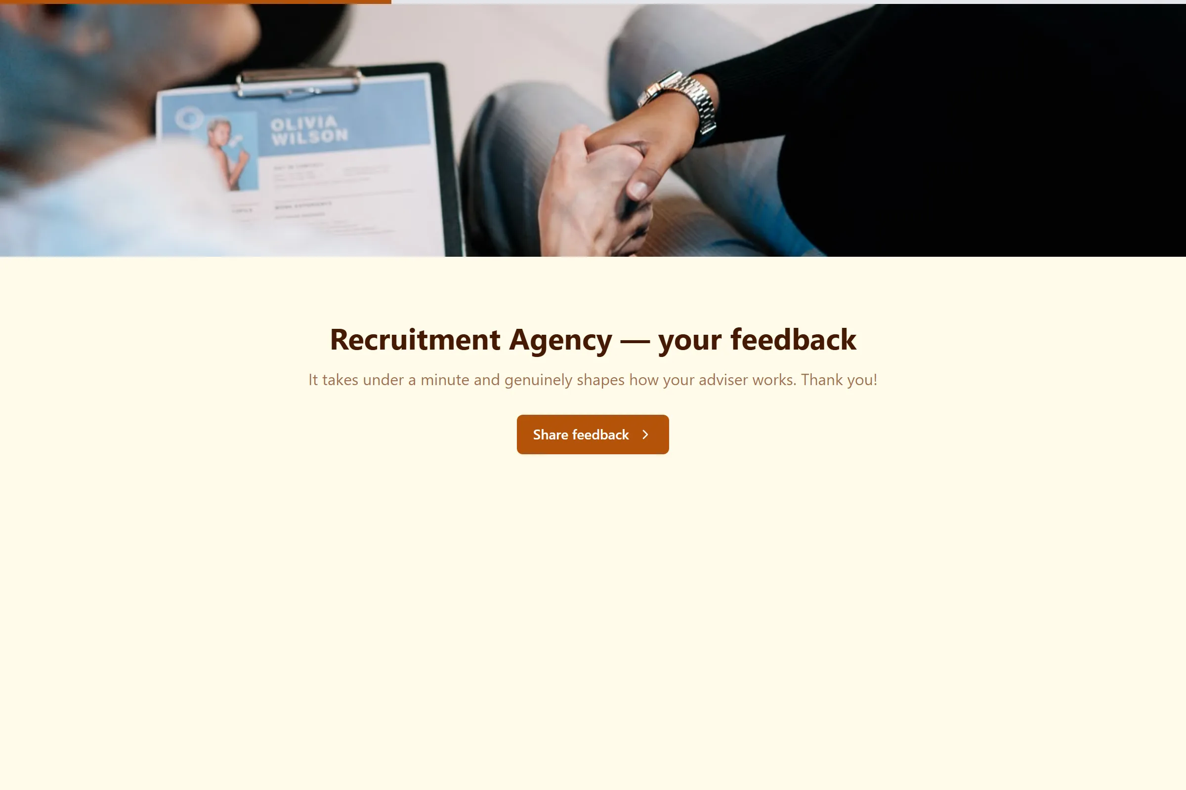 Recruitment Agency Satisfaction Survey template preview