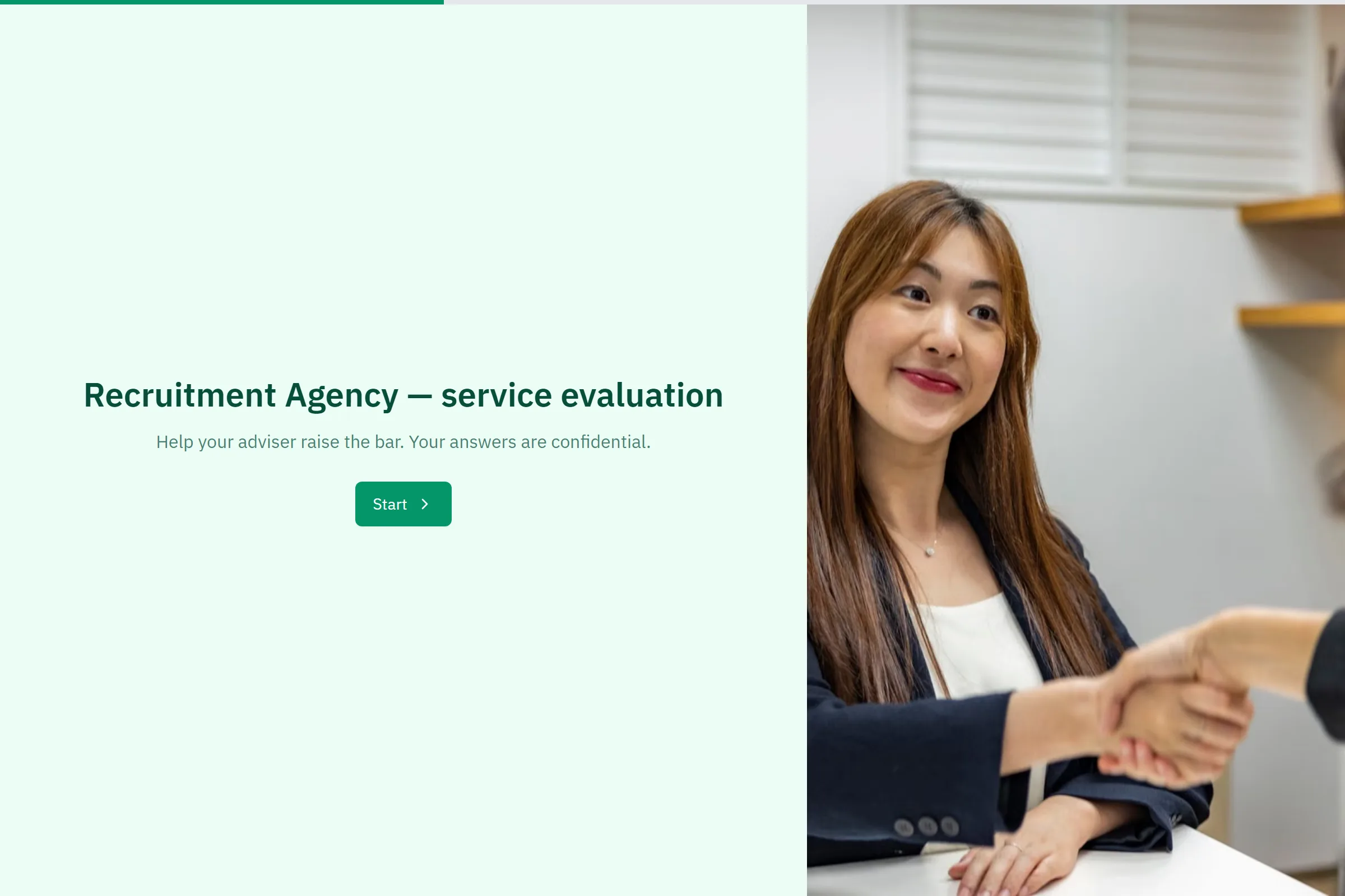 Recruitment Agency Service Evaluation template preview