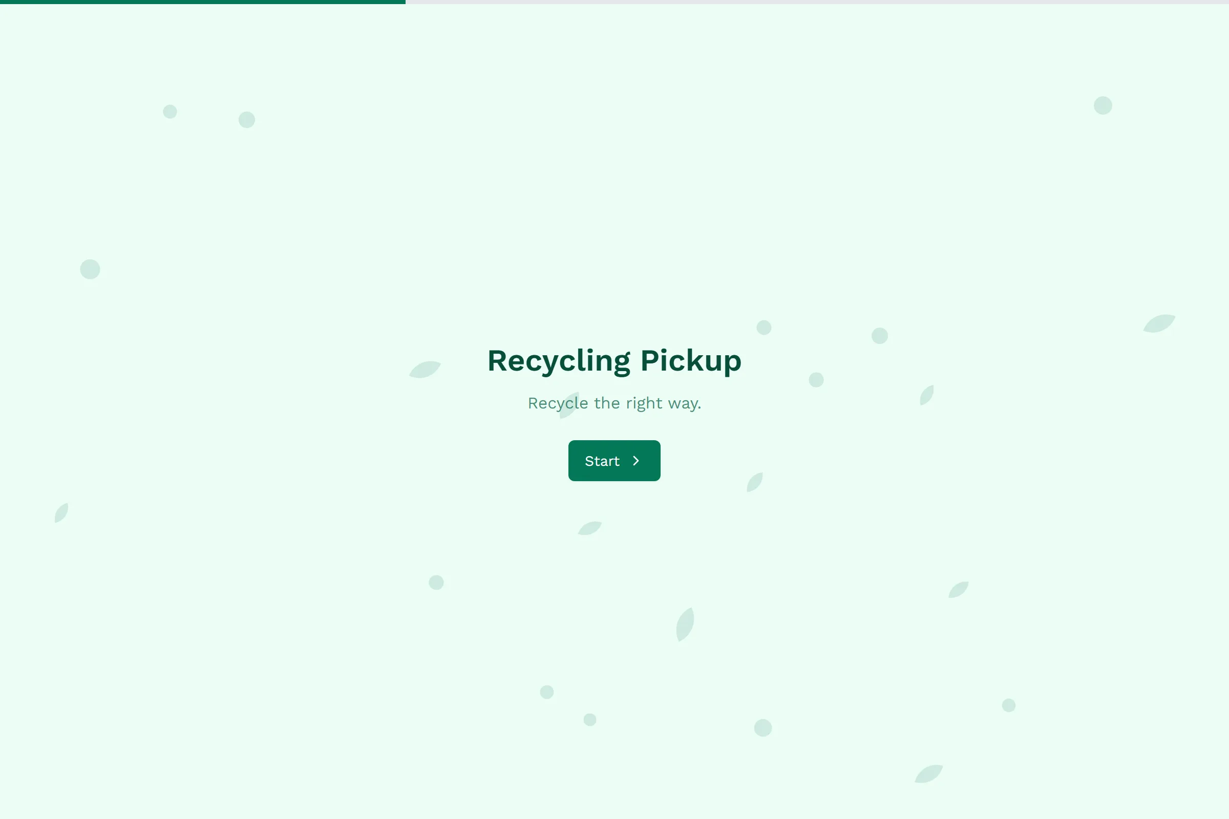 Recycling Pickup template preview