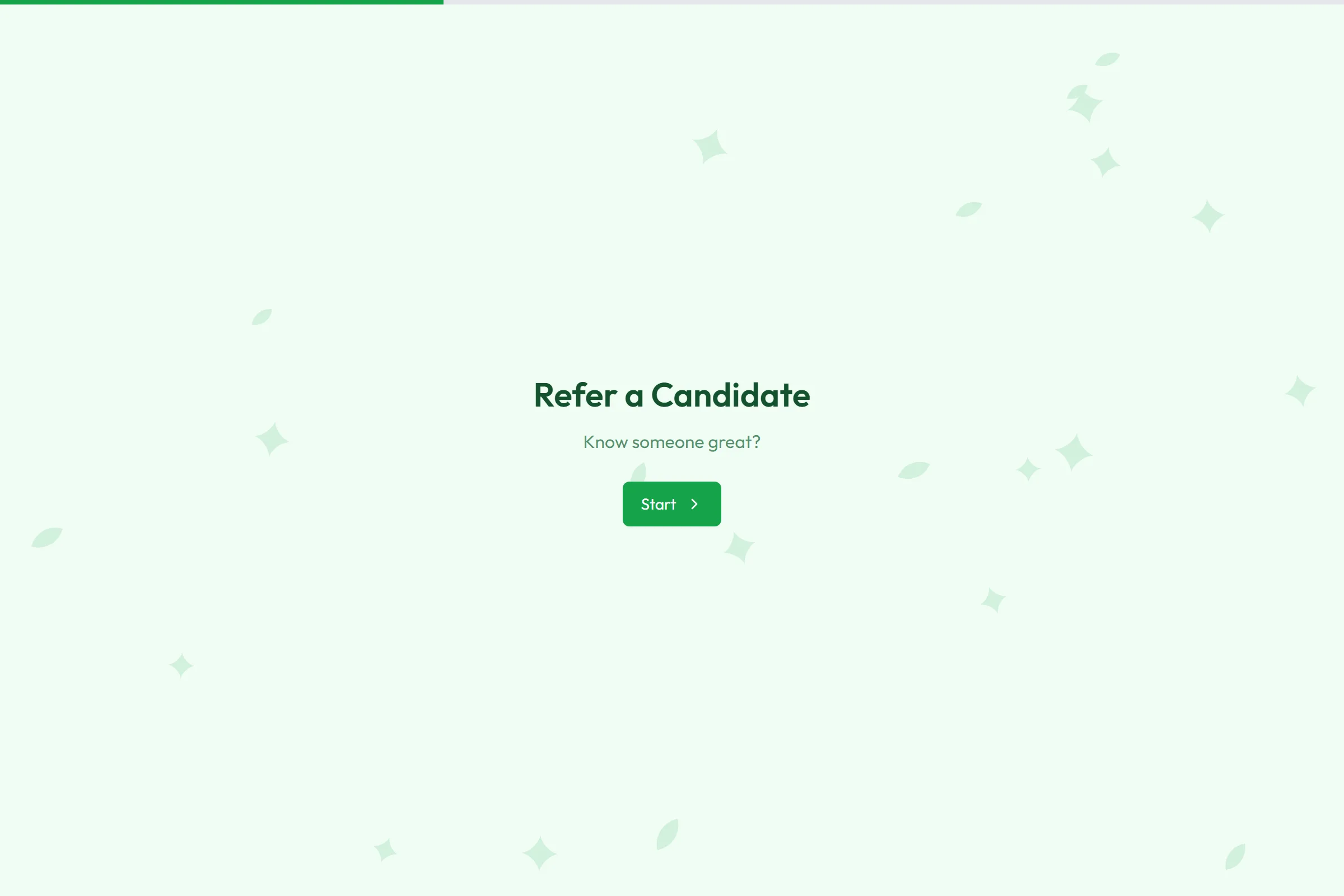 Refer a Candidate template preview