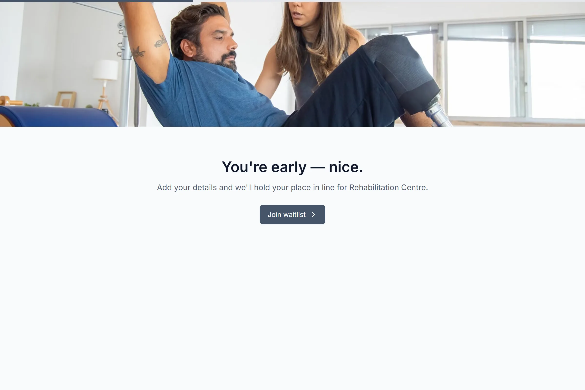 Rehabilitation Centre Waitlist template preview