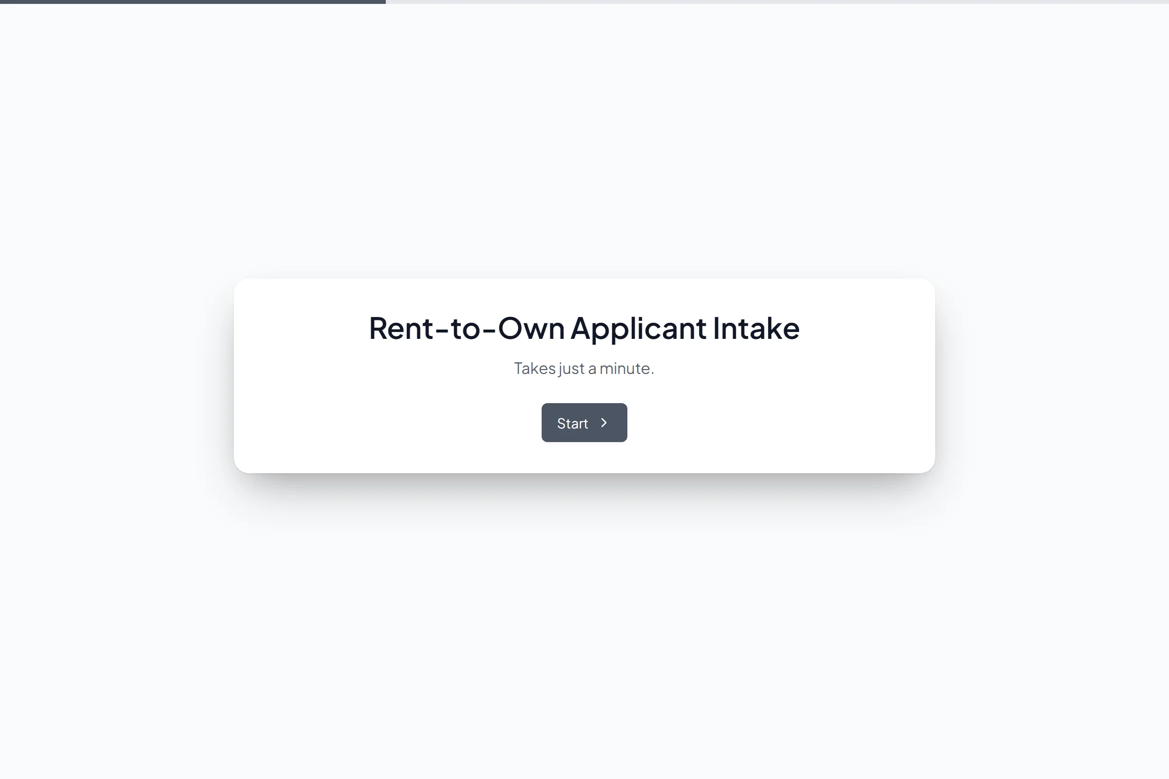 Rent-to-Own Applicant Intake template preview