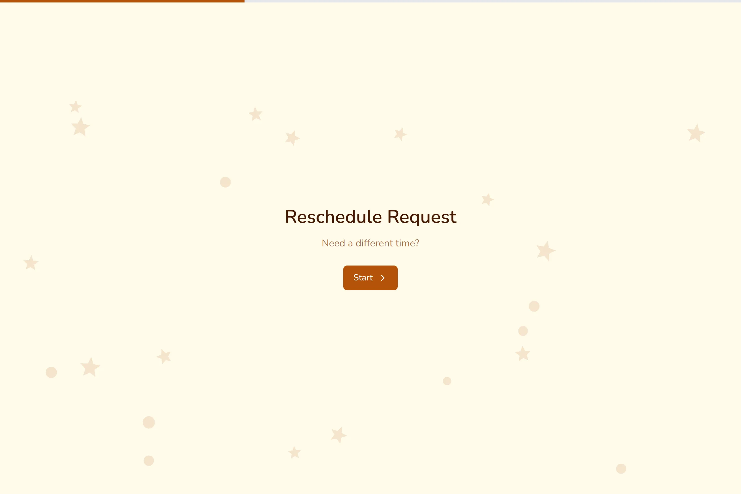 Reschedule Request template preview