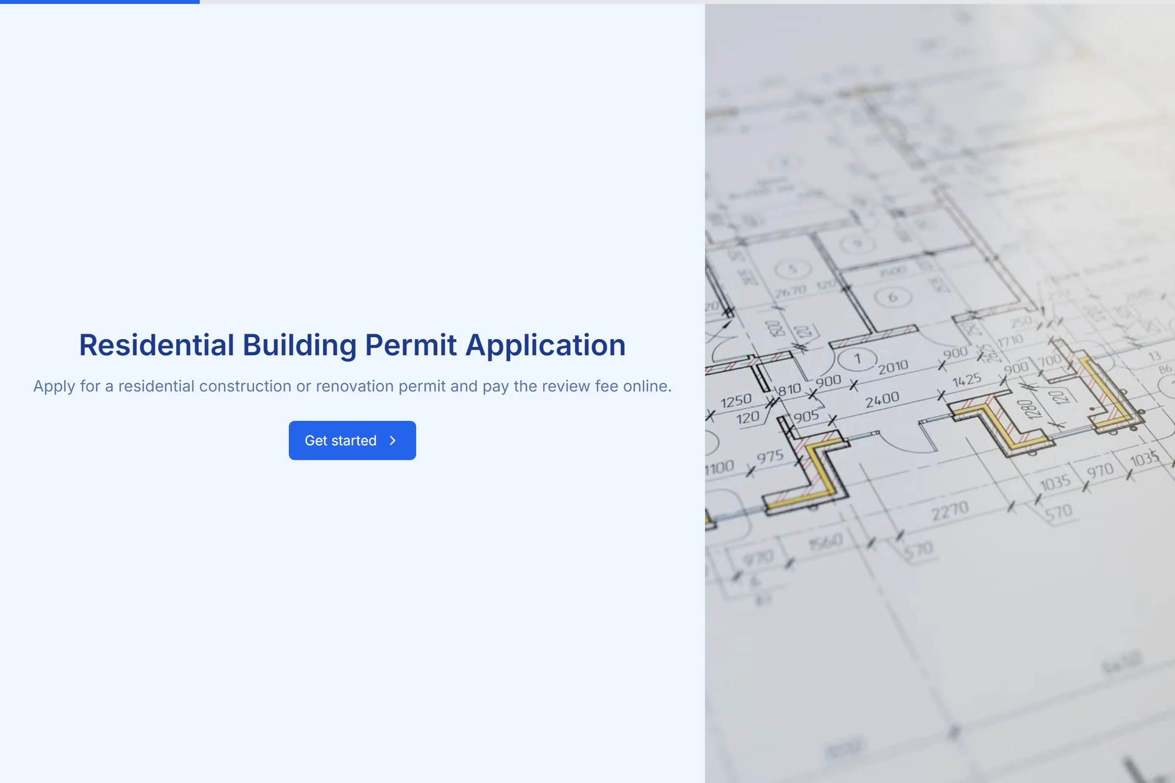 Residential Building Permit Application template preview