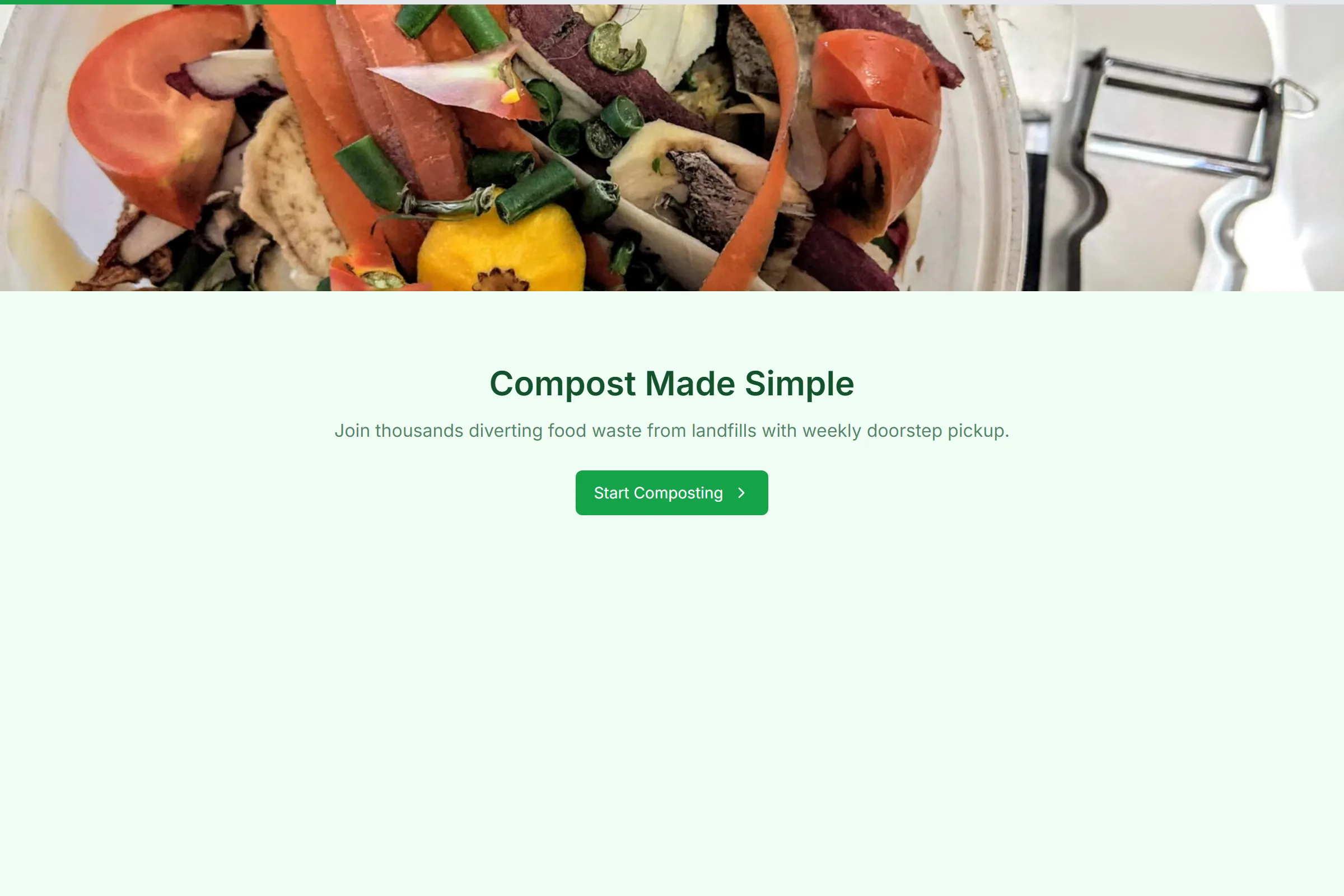 Curbside Compost Pickup Signup template preview