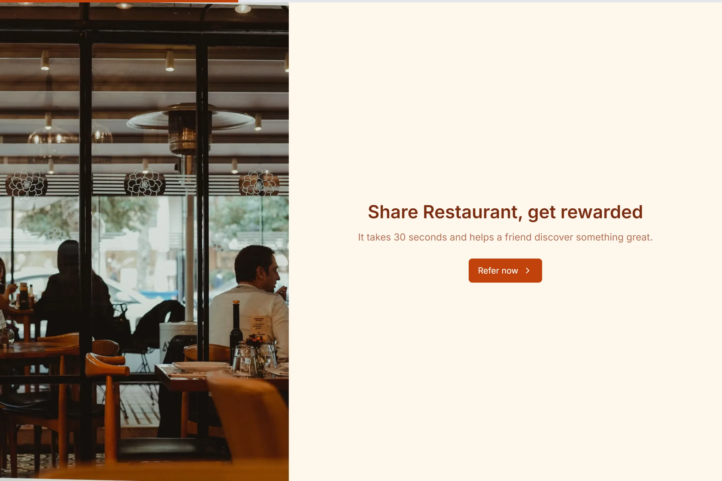 Restaurant Referral Form template preview
